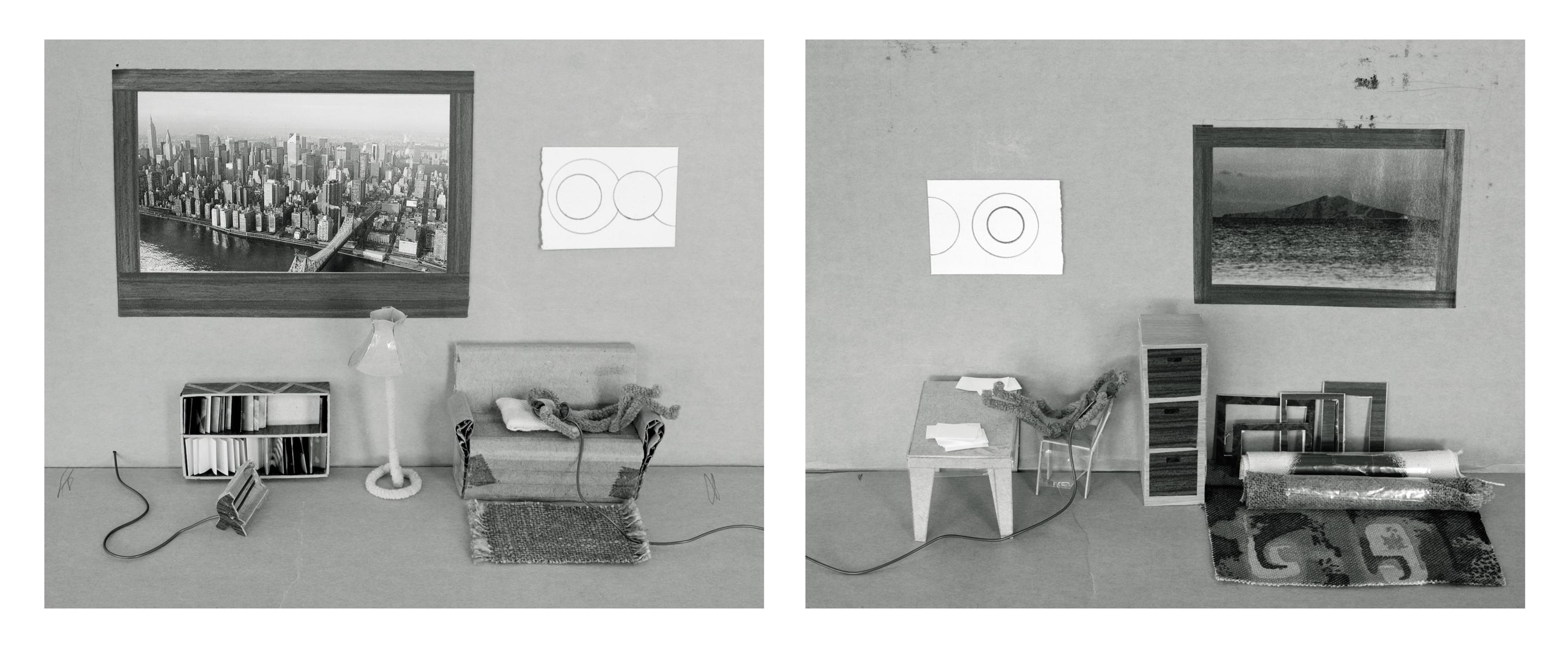 Marie Shannon, Phone Friends, 1990, silver gelatin print (diptych). Collection of the artist