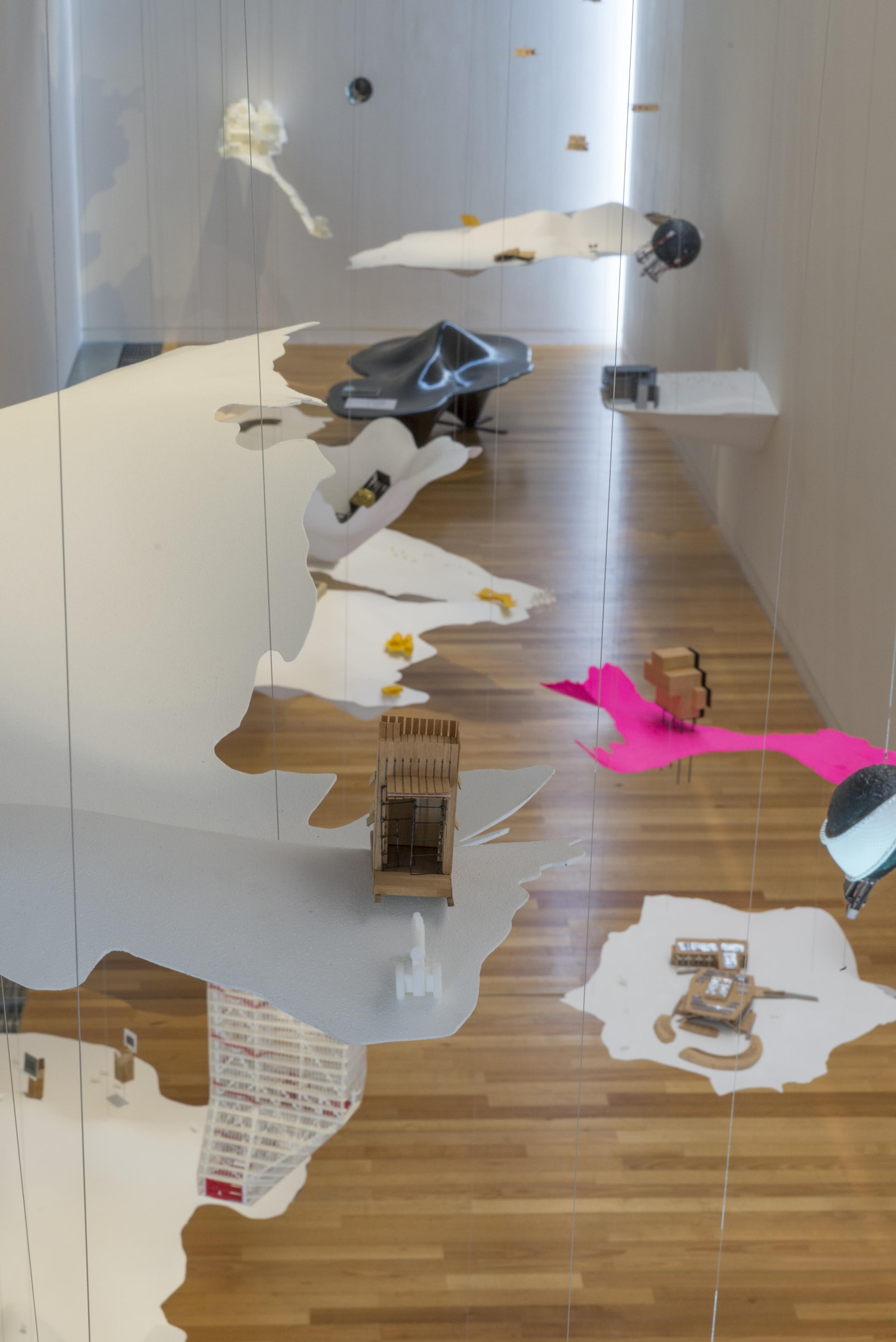 Installation view of Future Islands: The New Zealand Exhibition at the 2016 Venice Architecture Biennale at Adam Art Gallery Te Pātaka Toi, Victoria University of Wellington, 14 October – 17 December 2017