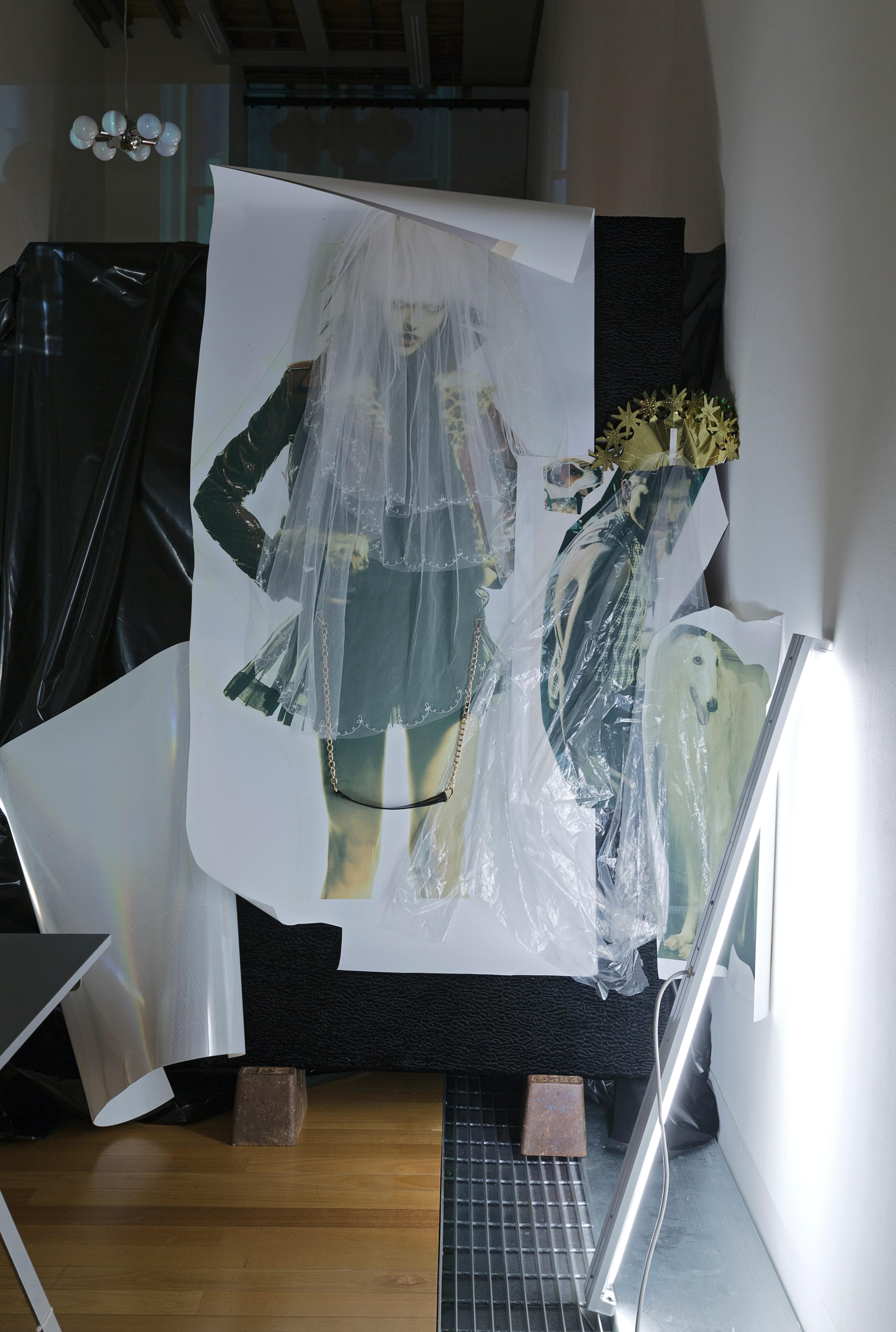 Installation view of Jacqueline Fraser, THE MAKING OF THE CIAO MANHATTAN TAPES 2013, in Beautiful Creatures: Jack Smith / Bill Henson / Jacqueline Fraser. Photo: Shaun Waugh.