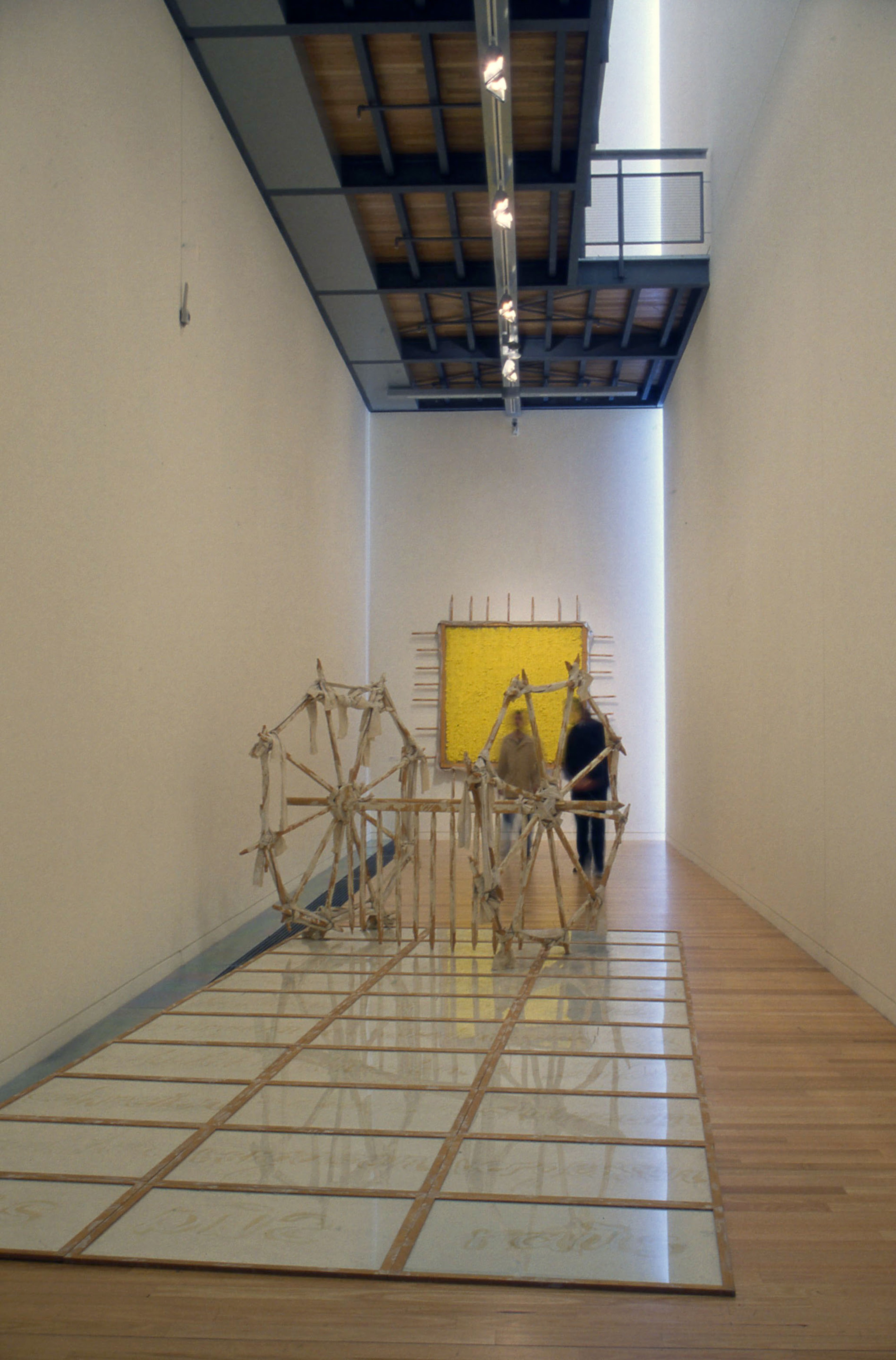 Installation view, Man’s Inhumanity: 14 Pacified Implements, Adam Art Gallery Te Pātaka Toi, Victoria University of Wellington, 2002