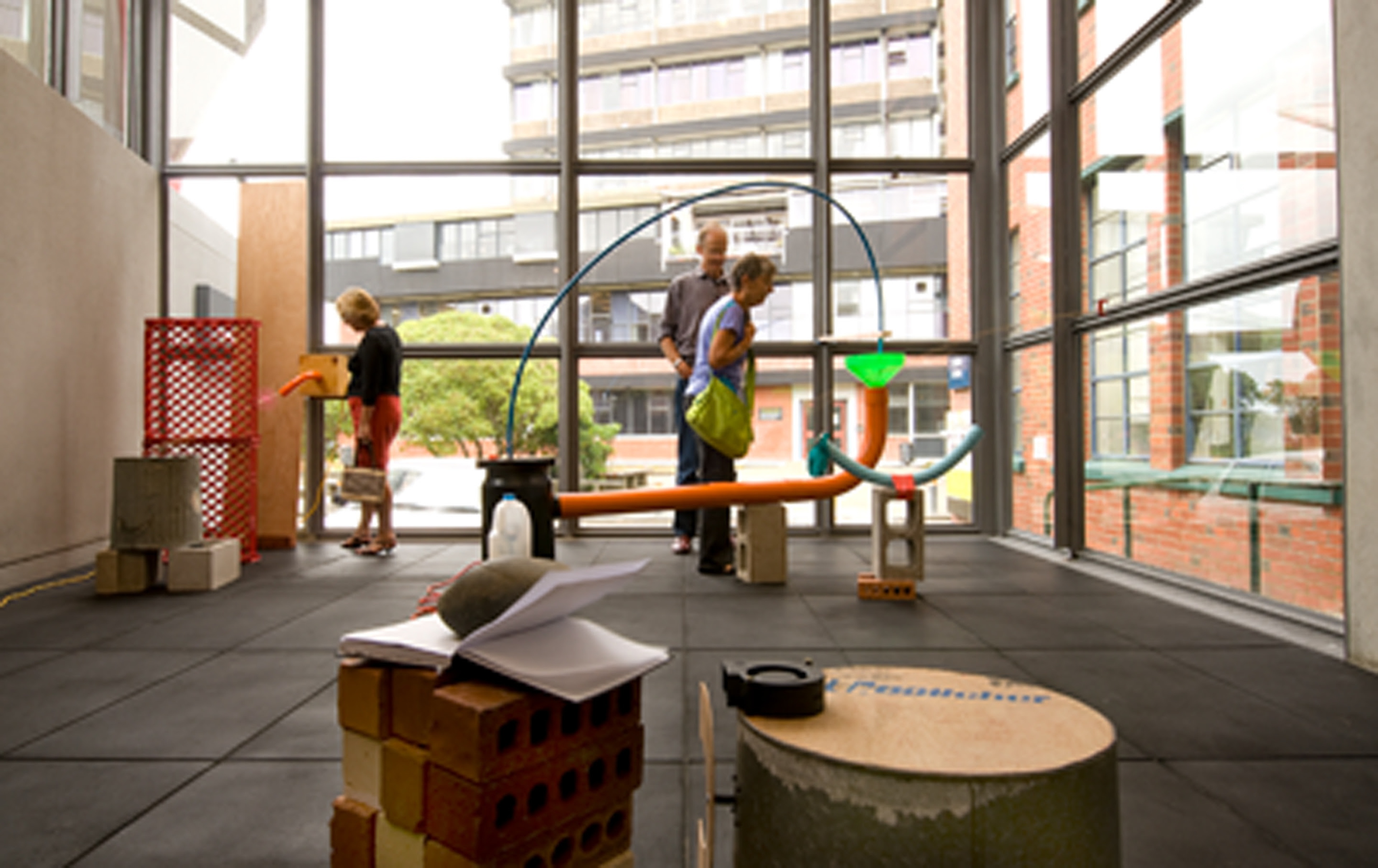 Sam Morrison, Whiff Whaff, 2008, mixed media. Installation view, Opposites Attract, Adam Art Gallery Te Pātaka Toi, Victoria University of Wellington, 2008. Photo: Robert Cross