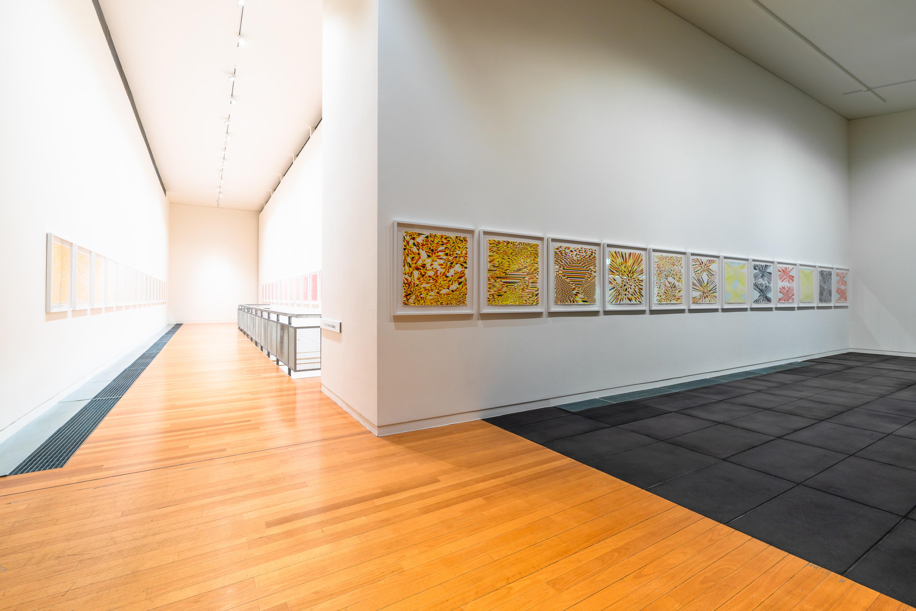 Installation view of Energy Work: Kathy Barry , Te Pātaka Toi Adam Art Gallery, Wellington, 13 July – 25 September 2022. Photo by Ted Whitaker.