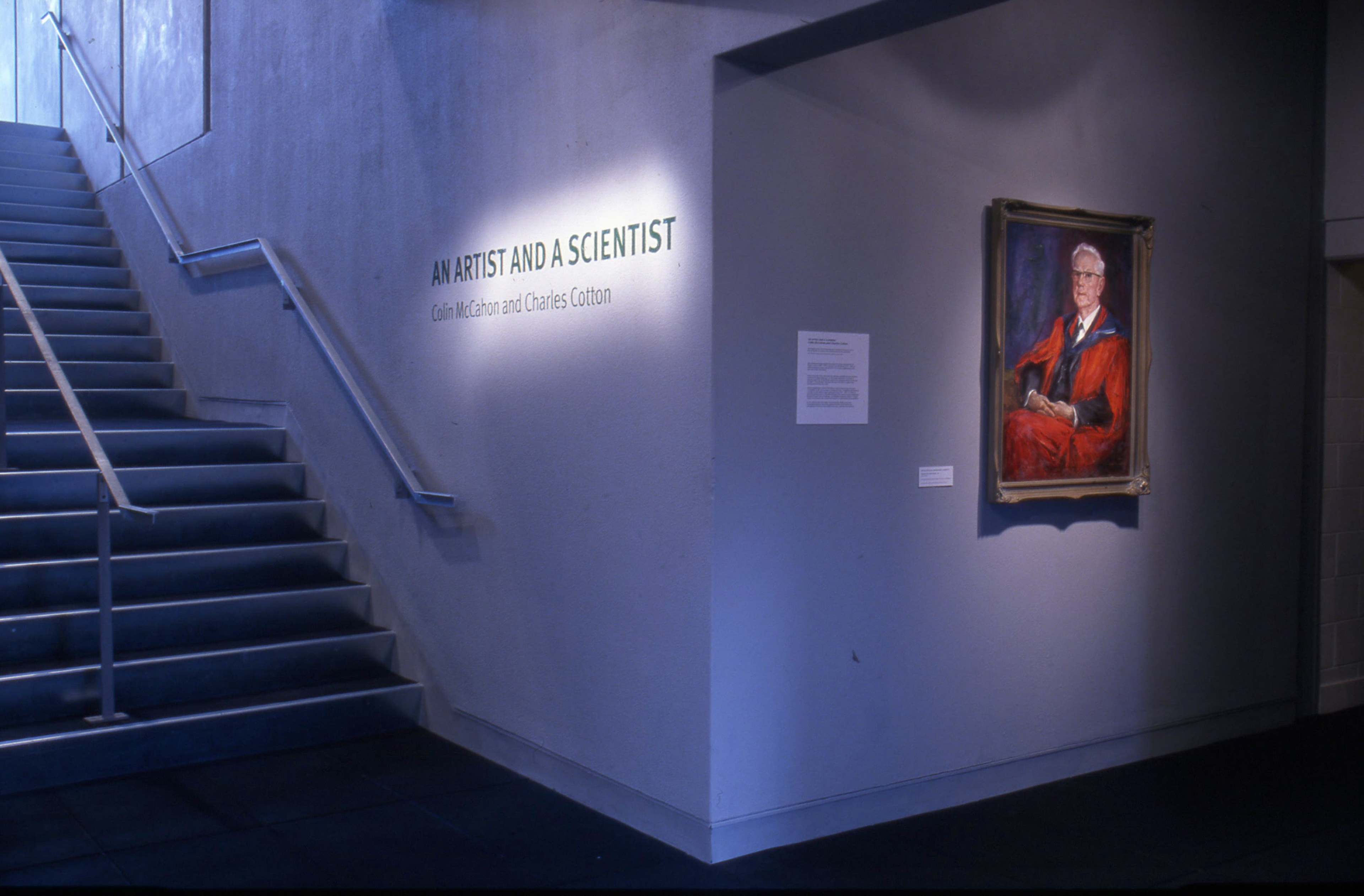 Installation view, An Artist and a Scientist, Adam Art Gallery Te Pātaka Toi, Victoria University of Wellington, 2000