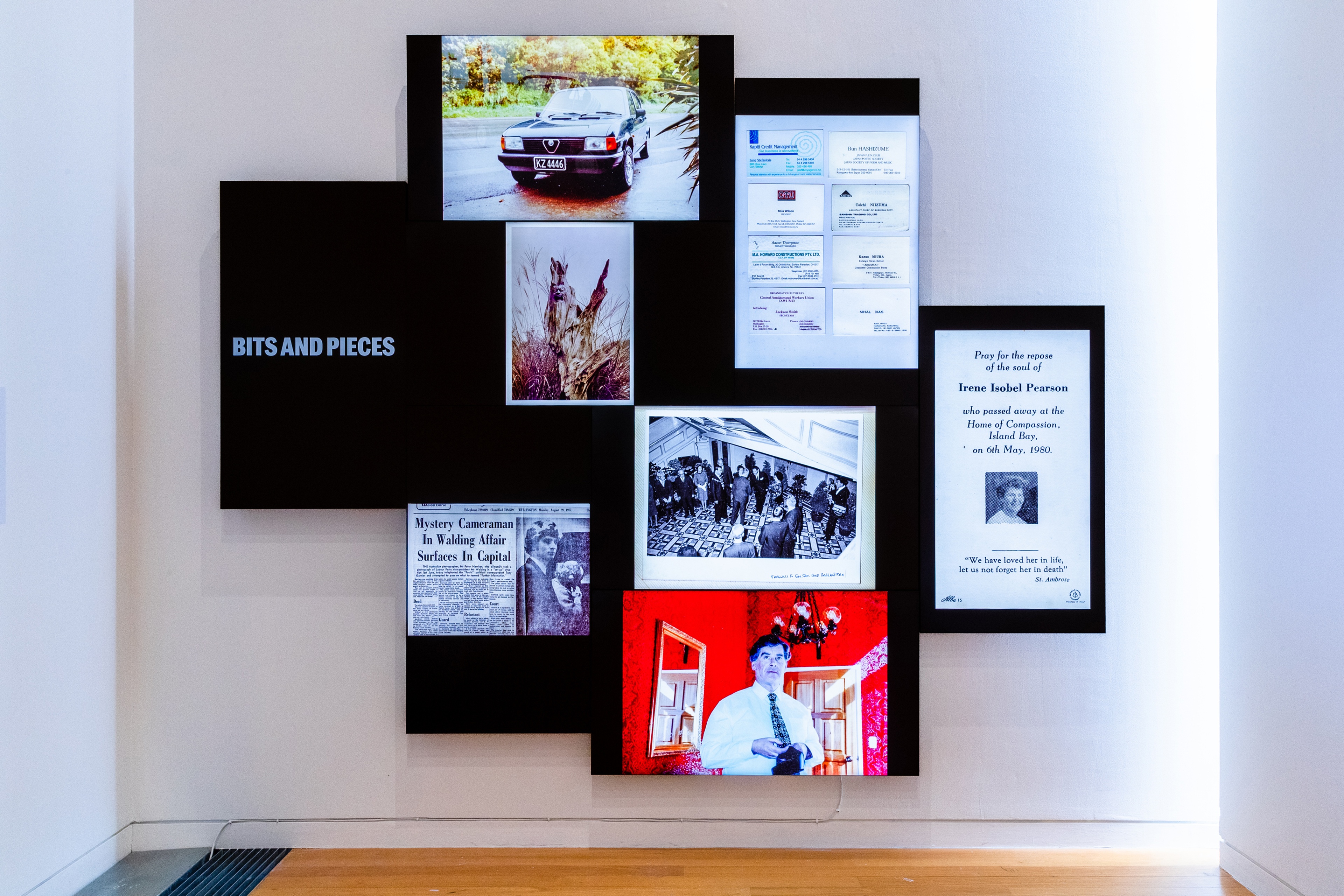 Installation view, Lucien Rizos: Everything, Te Pātaka Toi Adam Art Gallery, Te Herenga Waka Victoria University of Wellington, 2022. Photo: Ted Whitaker