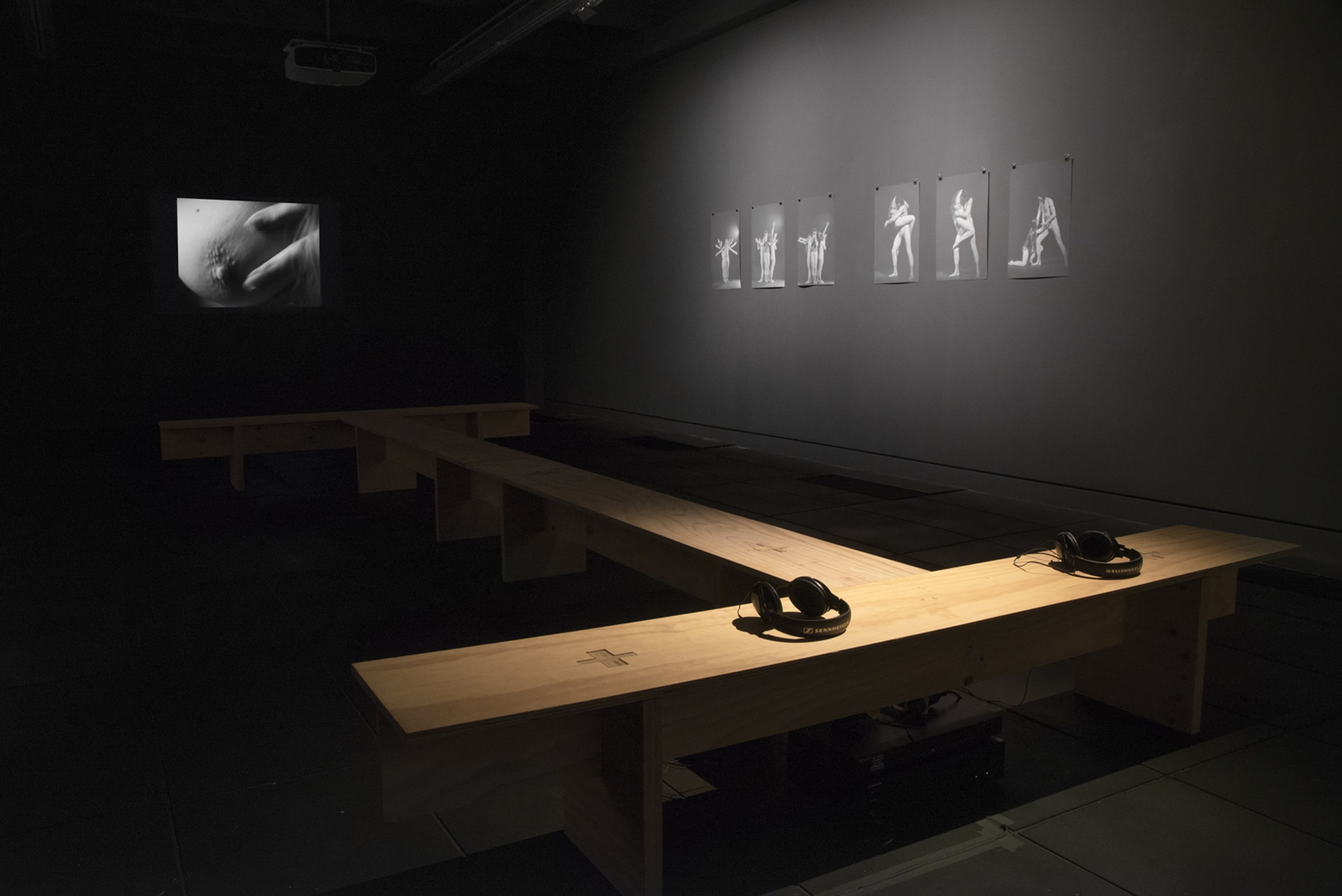 Installation view of Jack Body, Sexus, 1971-72, on view in Acting Out at Adam Art Gallery Te Pātaka Toi, photo: Shaun Matthews