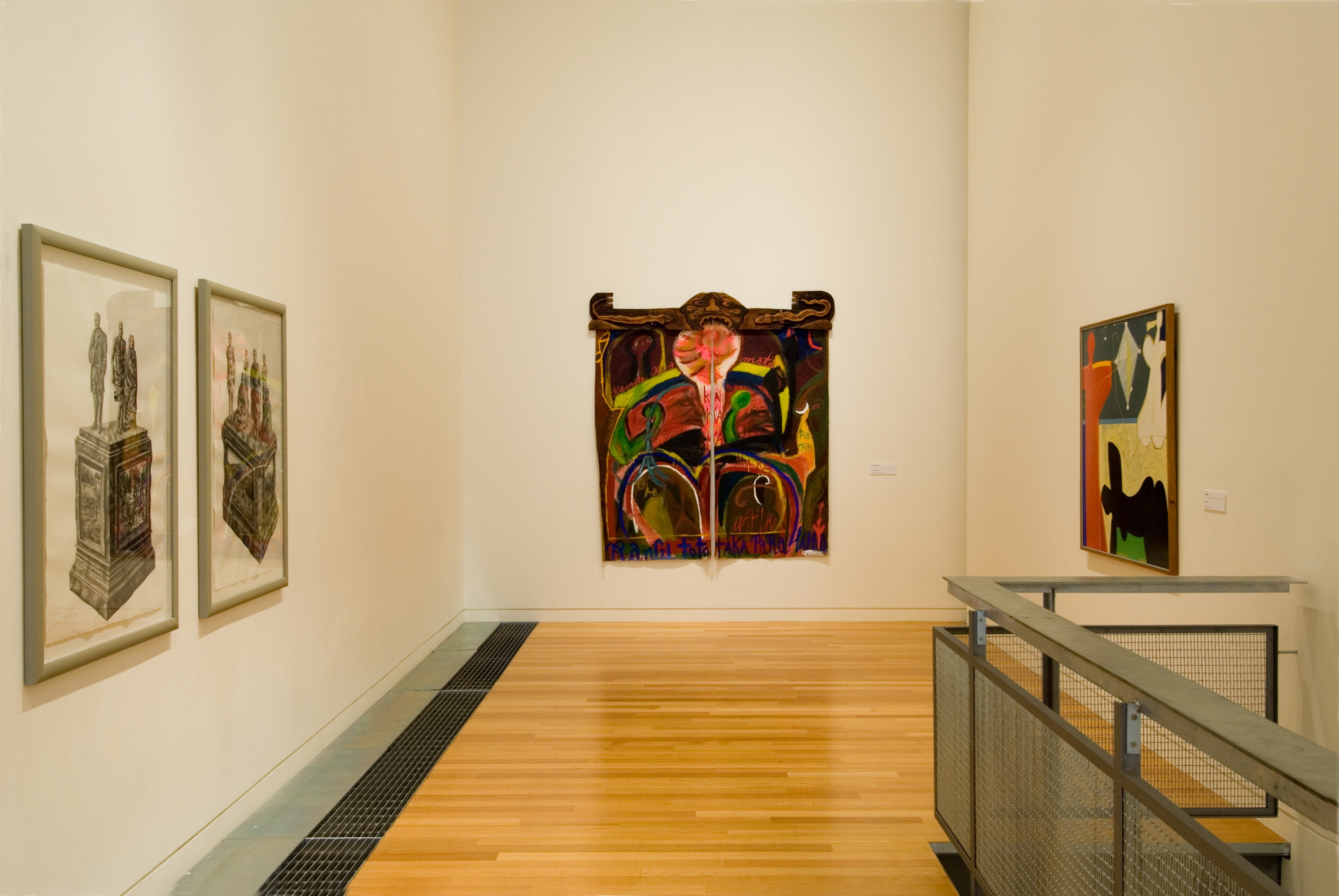 Installation view, In View: Works From the VUW Art Collection, Adam Art Gallery Te Pātaka Toi, Victoria University of Wellington, 2006