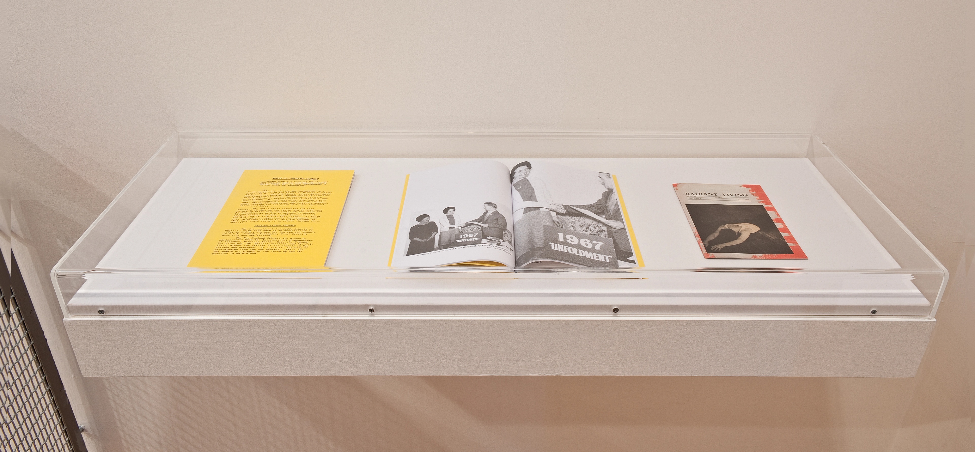 Installation view of Louise Menzies, Pursuit of an Ideal (2012). Artist’s book. Photo: Robert Cross.
