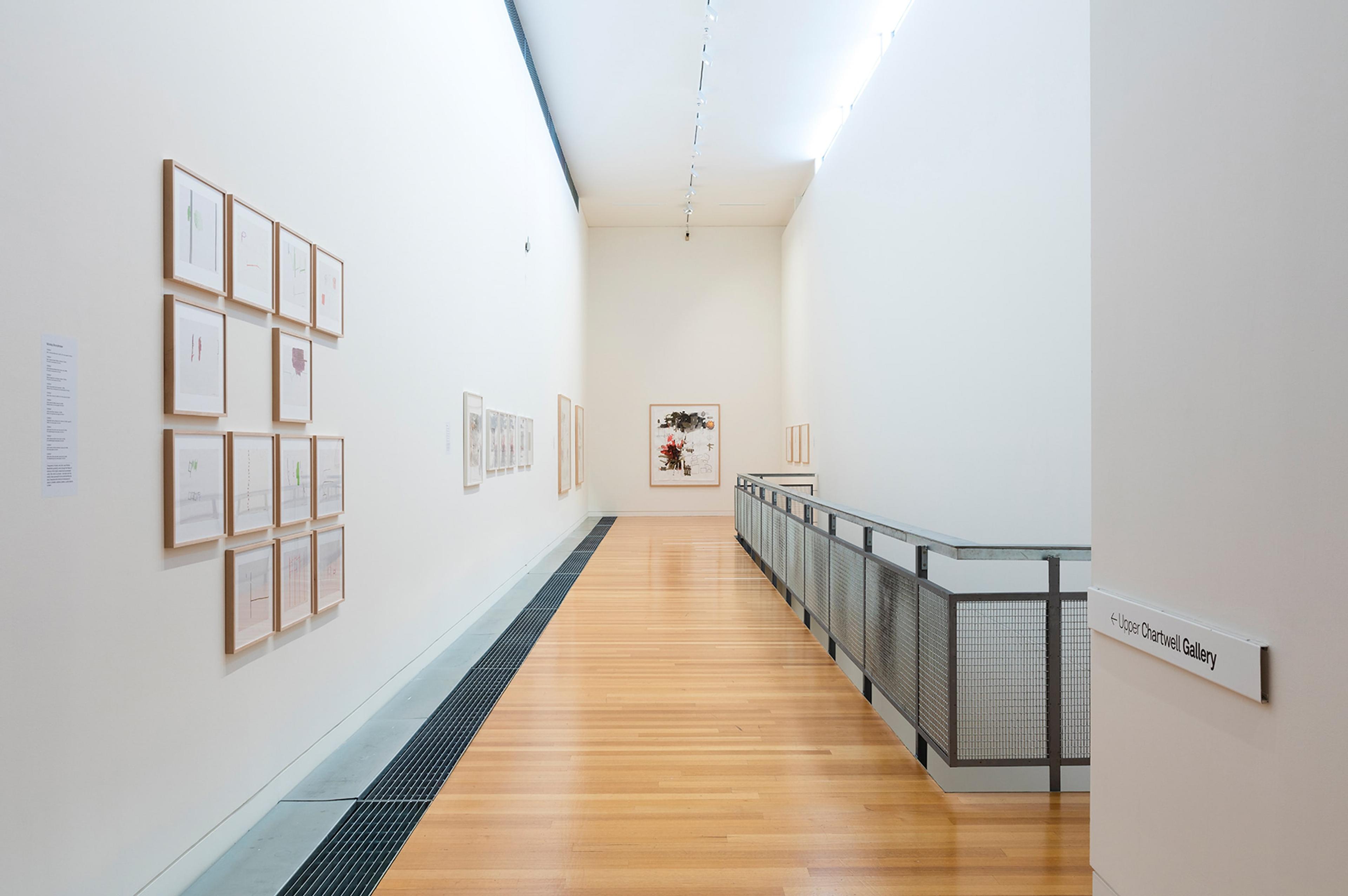 Installation view of the ifa-exhibition Linie Line Linea: Contemporary Drawing at the Adam Art Gallery Te Pātaka Toi, Victoria University of Wellington (photo: Shaun Waugh)