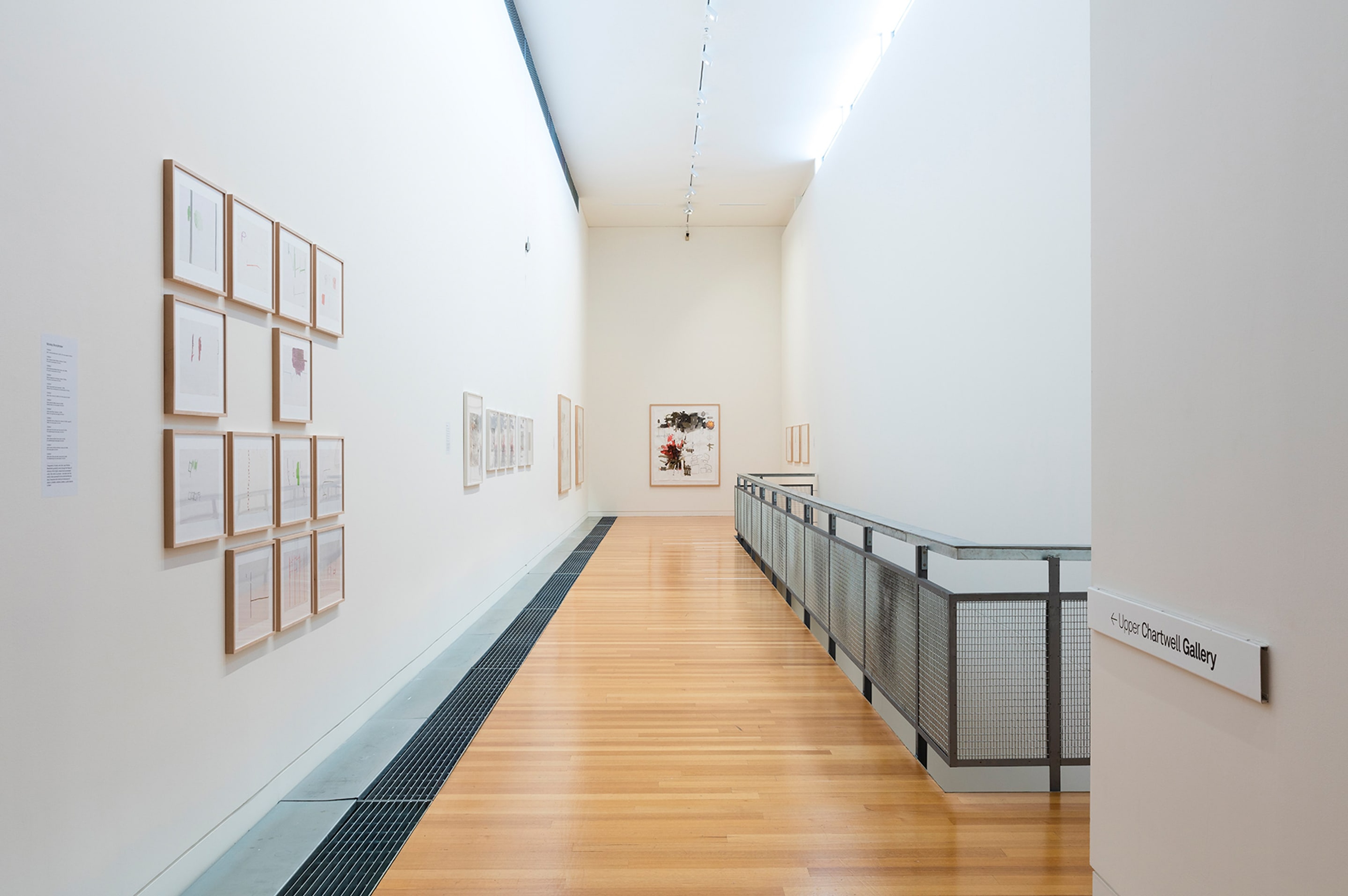 Installation view of the ifa-exhibition Linie Line Linea: Contemporary Drawing at the Adam Art Gallery Te Pātaka Toi, Victoria University of Wellington (photo: Shaun Waugh)