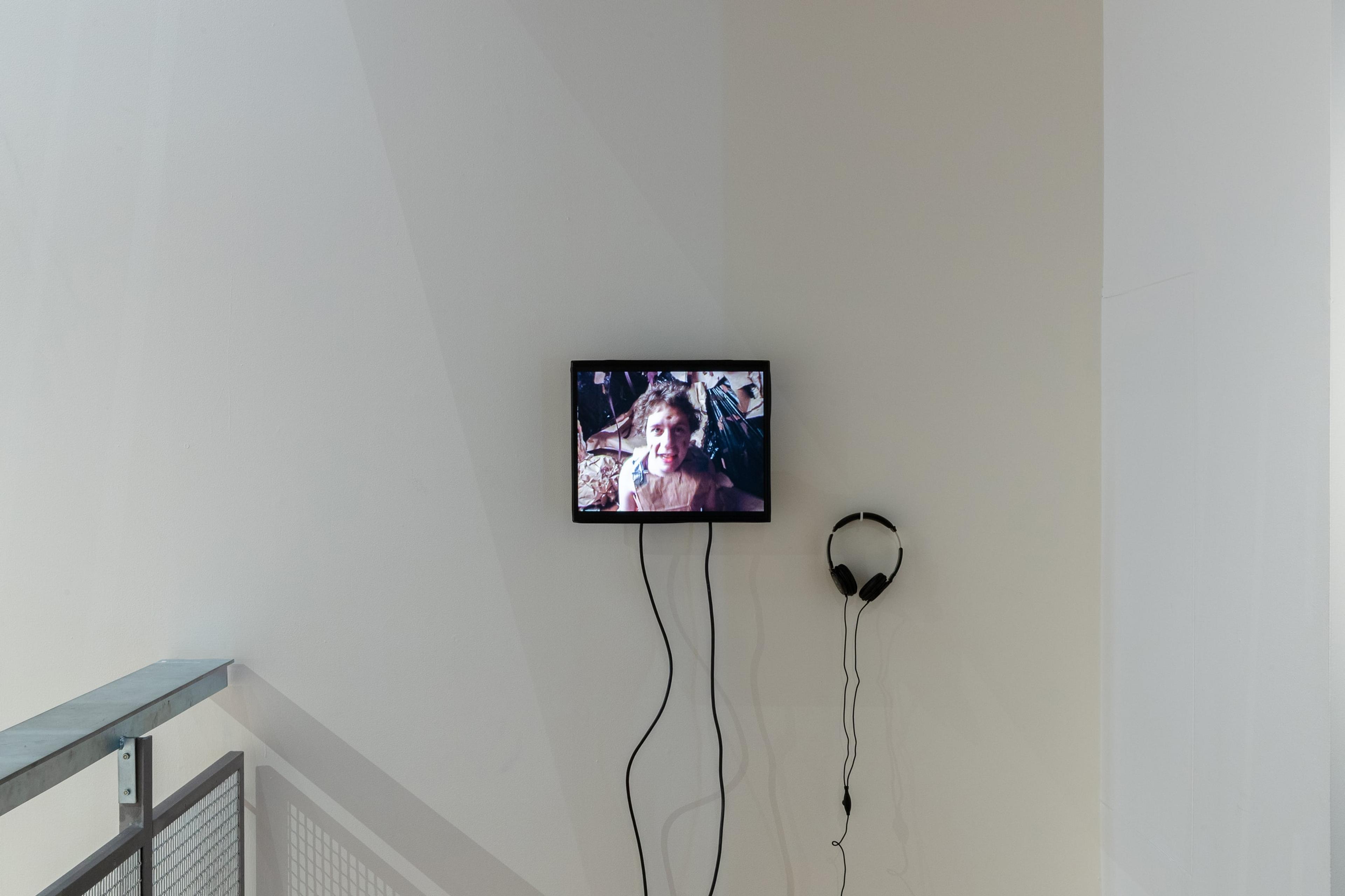 Ryan Trecartin and Lizzie Fitch, Wayne’s World, 2003, digital video, 8 mins, colour/sound, courtesy of the artist and Electronic Arts Intermix, New York. Installation view, Image Processors: Artists in the Medium – A Short History 1968–2020, Te Pātaka Toi Adam Art Gallery, Victoria University of Wellington. Photo by Ted Whitaker.