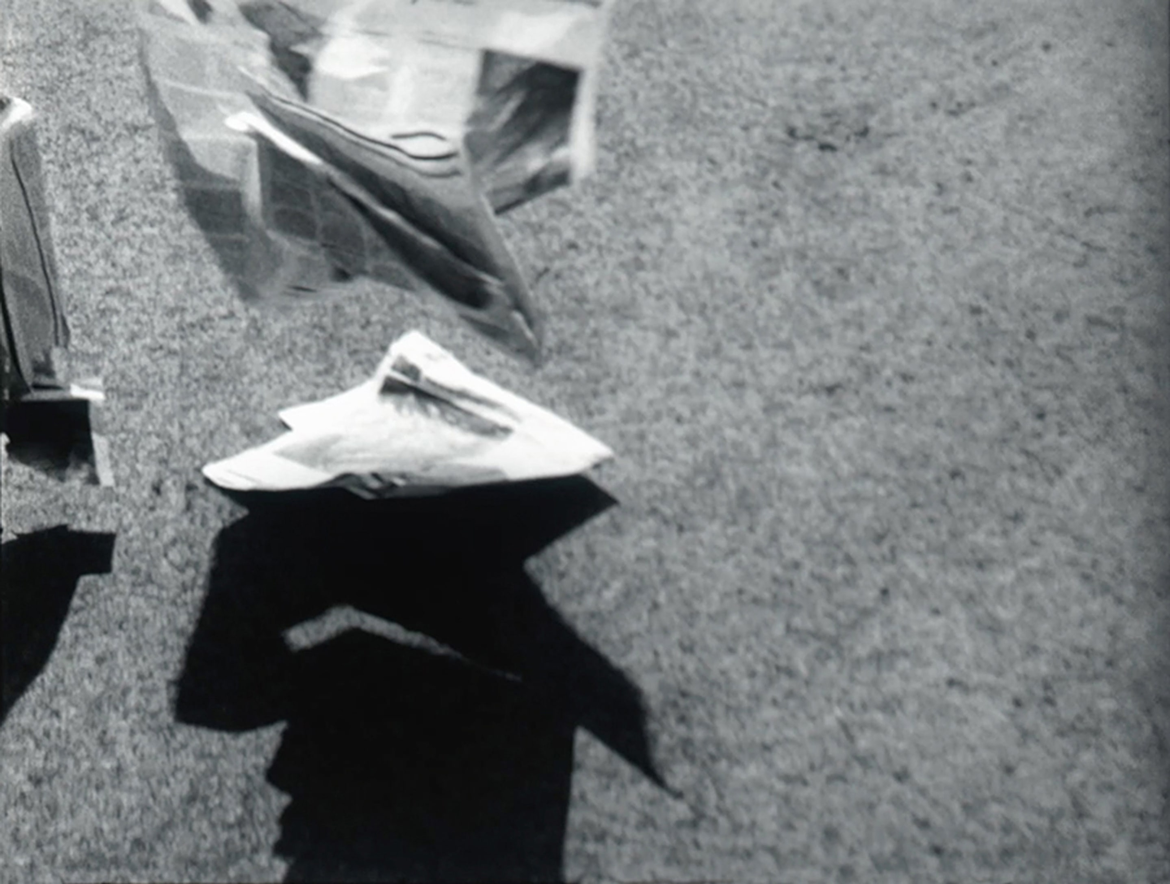 Sonya Lacey, Newspaper (for Vignelli) 2011, 16mm film transferred to HD video, 3mins 35secs, looped. Victoria University of Wellington Art Collection, purchased 2012