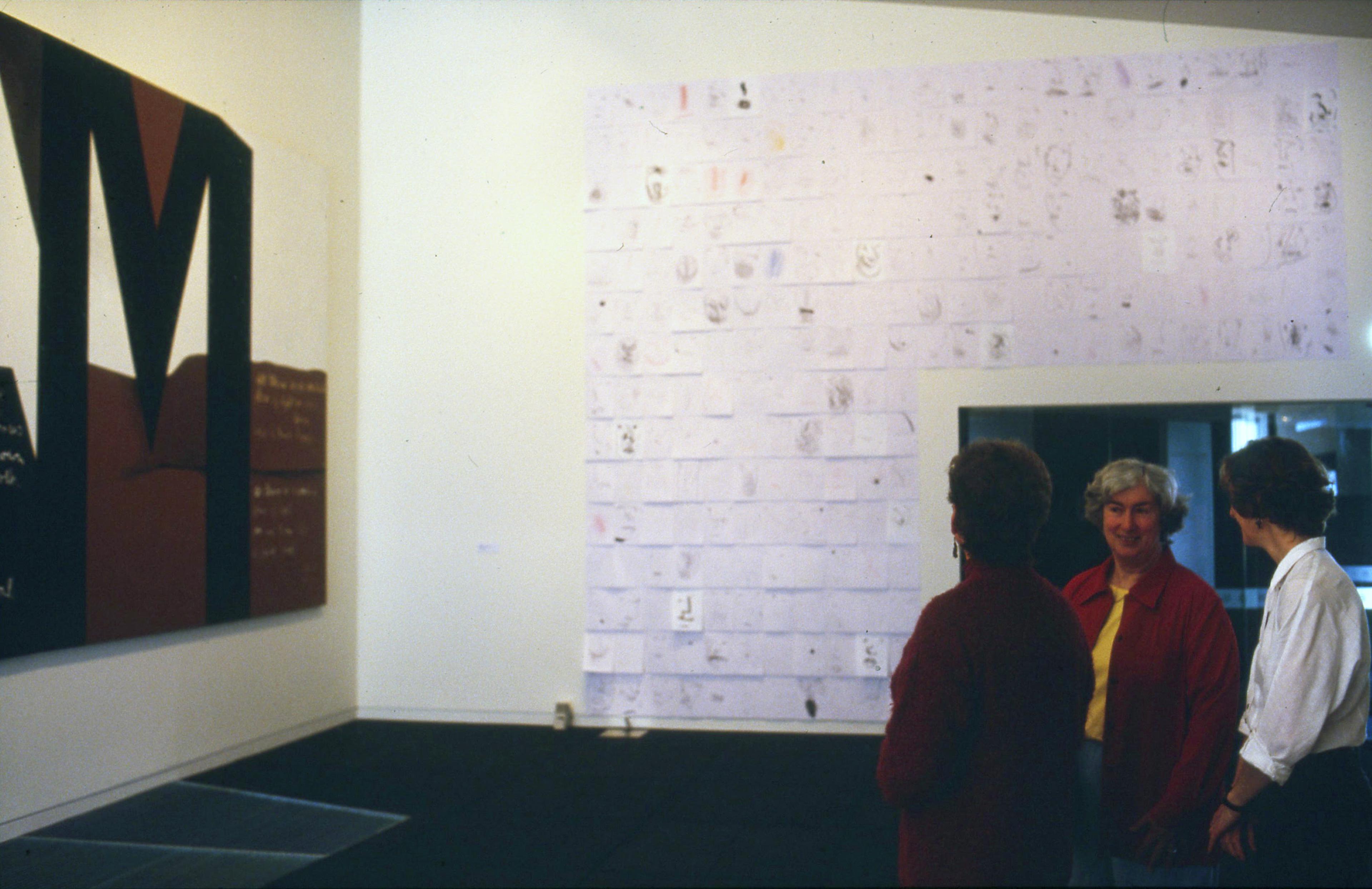 Installation view, Manufacturing Meaning: The University of Wellington Art Collection Context, Adam Art Gallery Te Pātaka Toi, Victoria University of Wellington, 2000