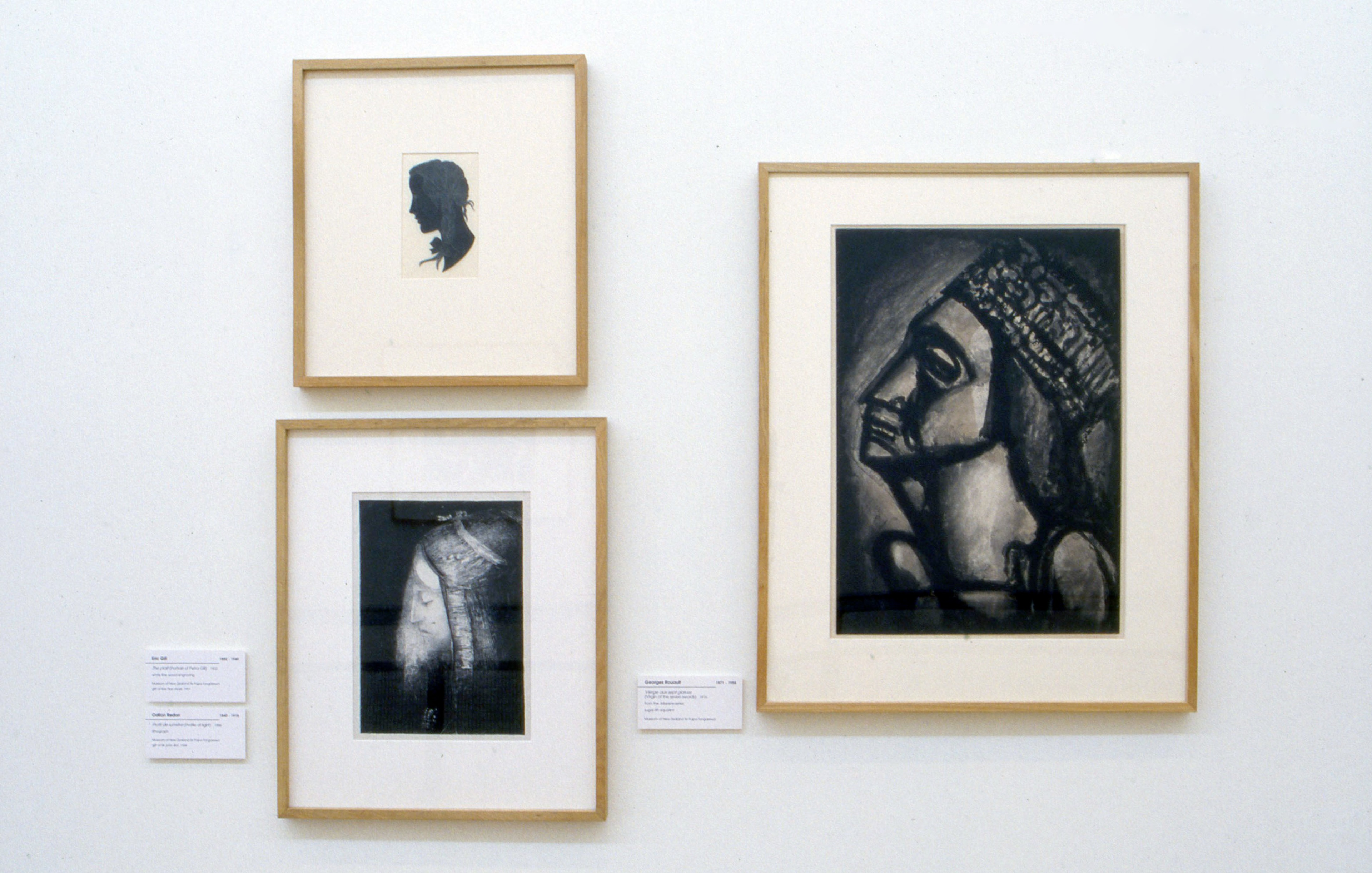 Installation view, The Cutting Edge: Avant-Garde Printmaking in Europe 1900-1950, Adam Art Gallery Te Pātaka Toi, Victoria University of Wellington, 2001