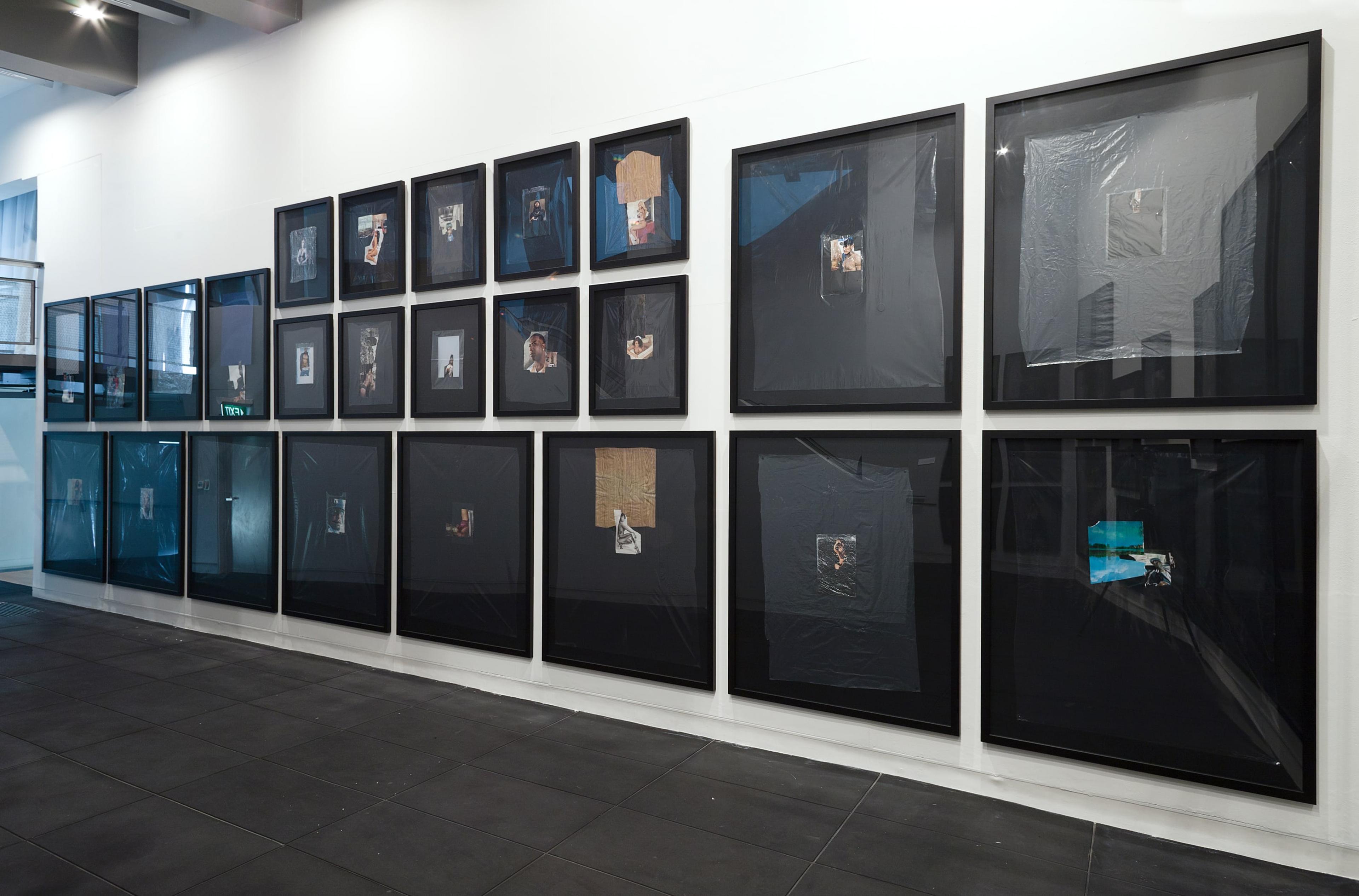 Installation view of Jacqueline Fraser, THE MAKING OF AMERICAN GANGSTER 2013, in Beautiful Creatures: Jack Smith / Bill Henson / Jacqueline Fraser. Photo: Shaun Waugh.