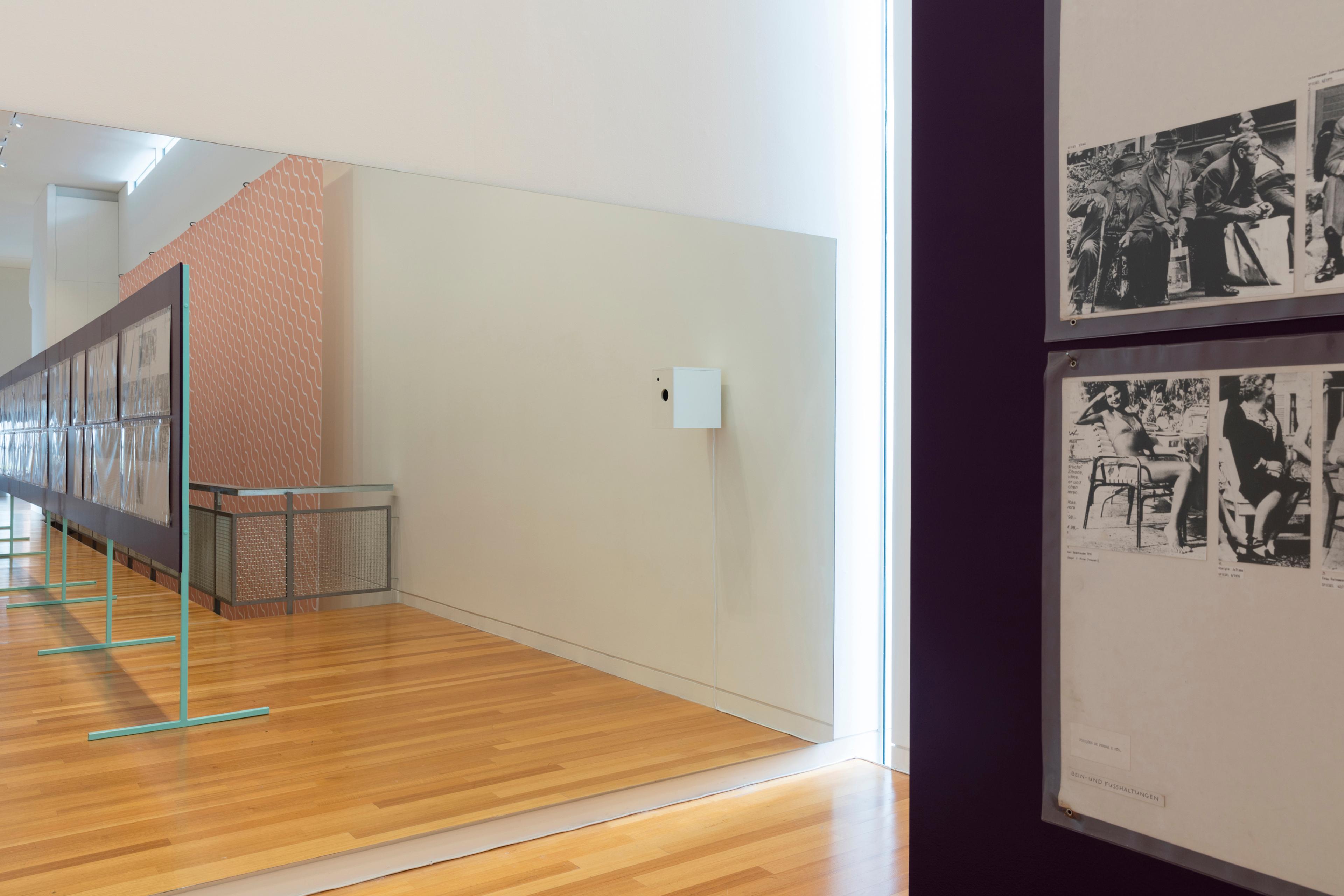 Installation view of BAD VISUAL SYSTEMS: Ruth Buchanan, Judith Hopf, Marianne Wex, Adam Art Gallery Te Pātaka Toi, Victoria University of Wellington, 2016. Photo: Shaun Waugh