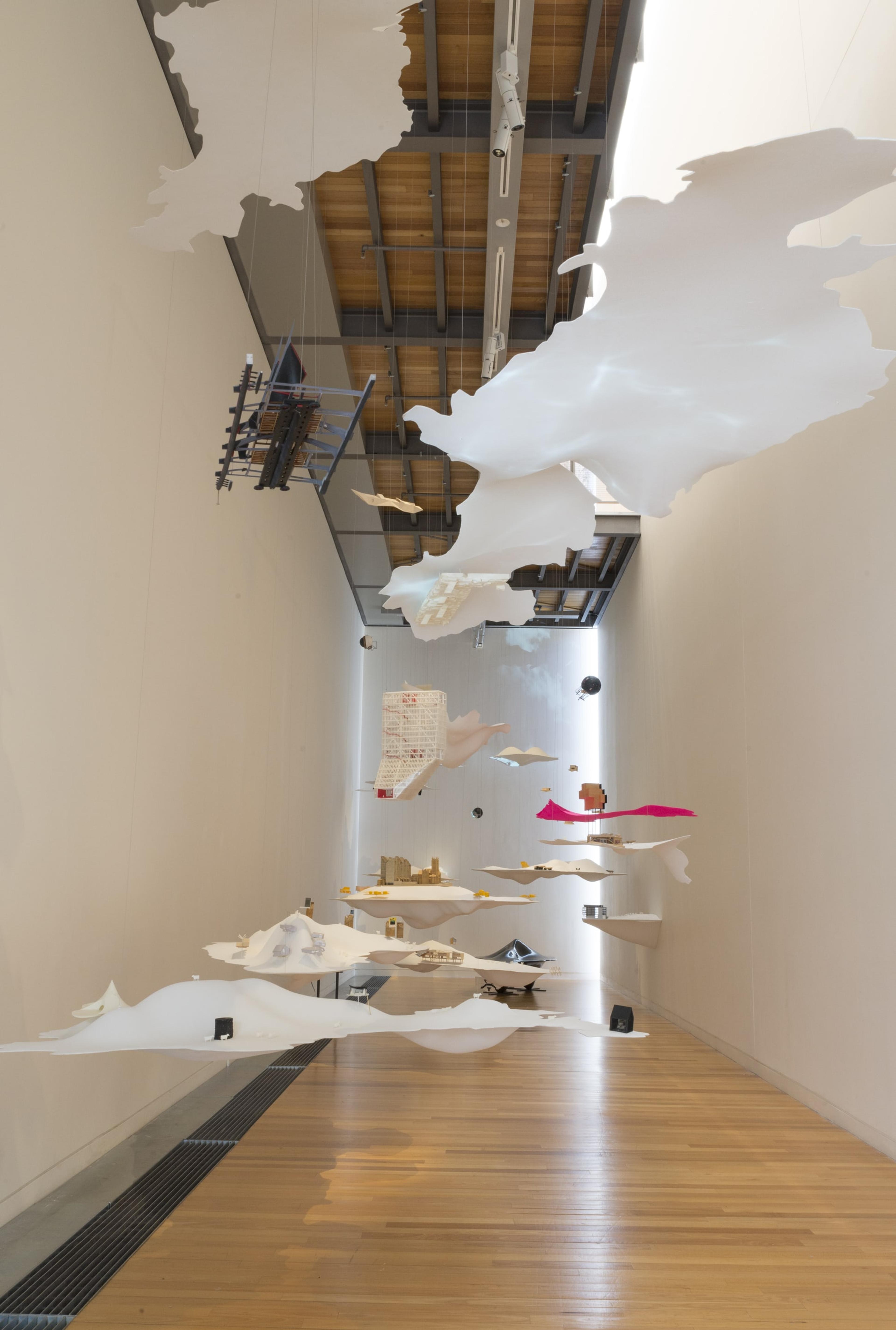 Installation view of Future Islands: The New Zealand Exhibition at the 2016 Venice Architecture Biennale at Adam Art Gallery Te Pātaka Toi, Victoria University of Wellington, 14 October – 17 December 2017