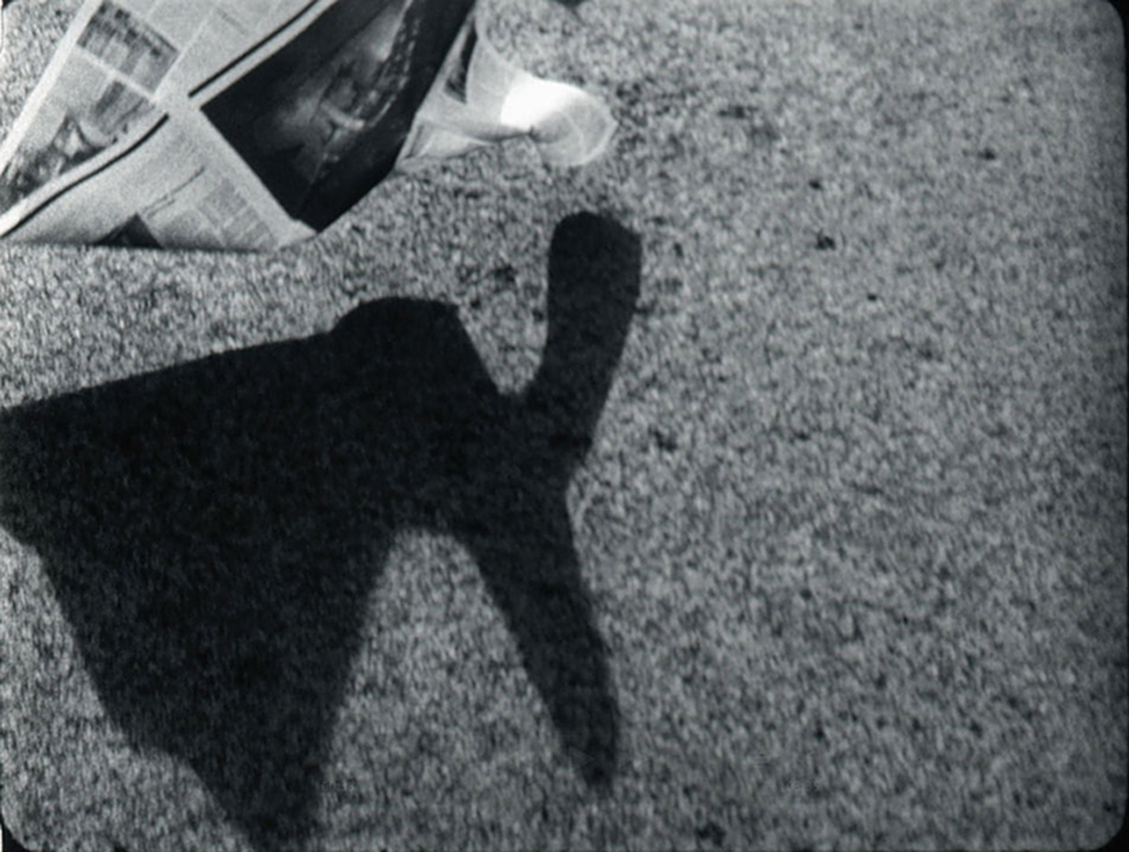 Sonya Lacey, Newspaper (for Vignelli) 2011, 16mm film transferred to HD video, 3mins 35secs, looped. Victoria University of Wellington Art Collection, purchased 2012