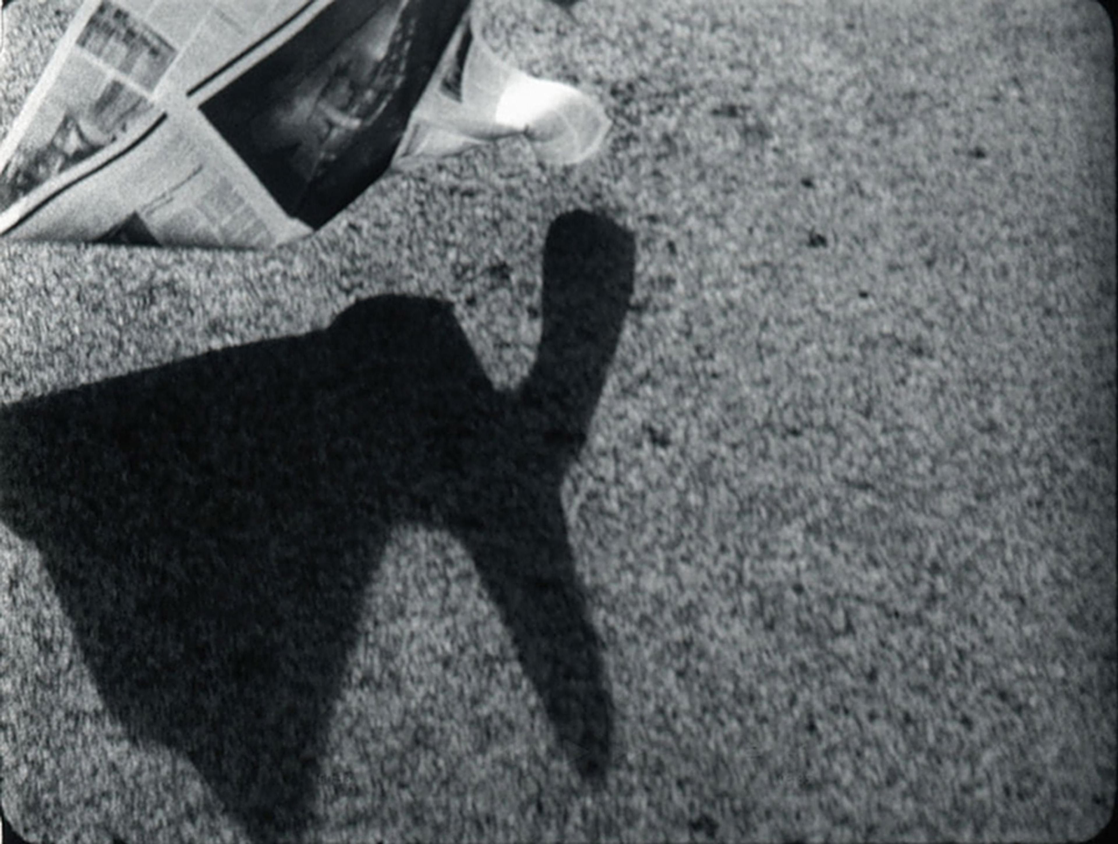 Sonya Lacey, Newspaper (for Vignelli) 2011, 16mm film transferred to HD video, 3mins 35secs, looped. Victoria University of Wellington Art Collection, purchased 2012