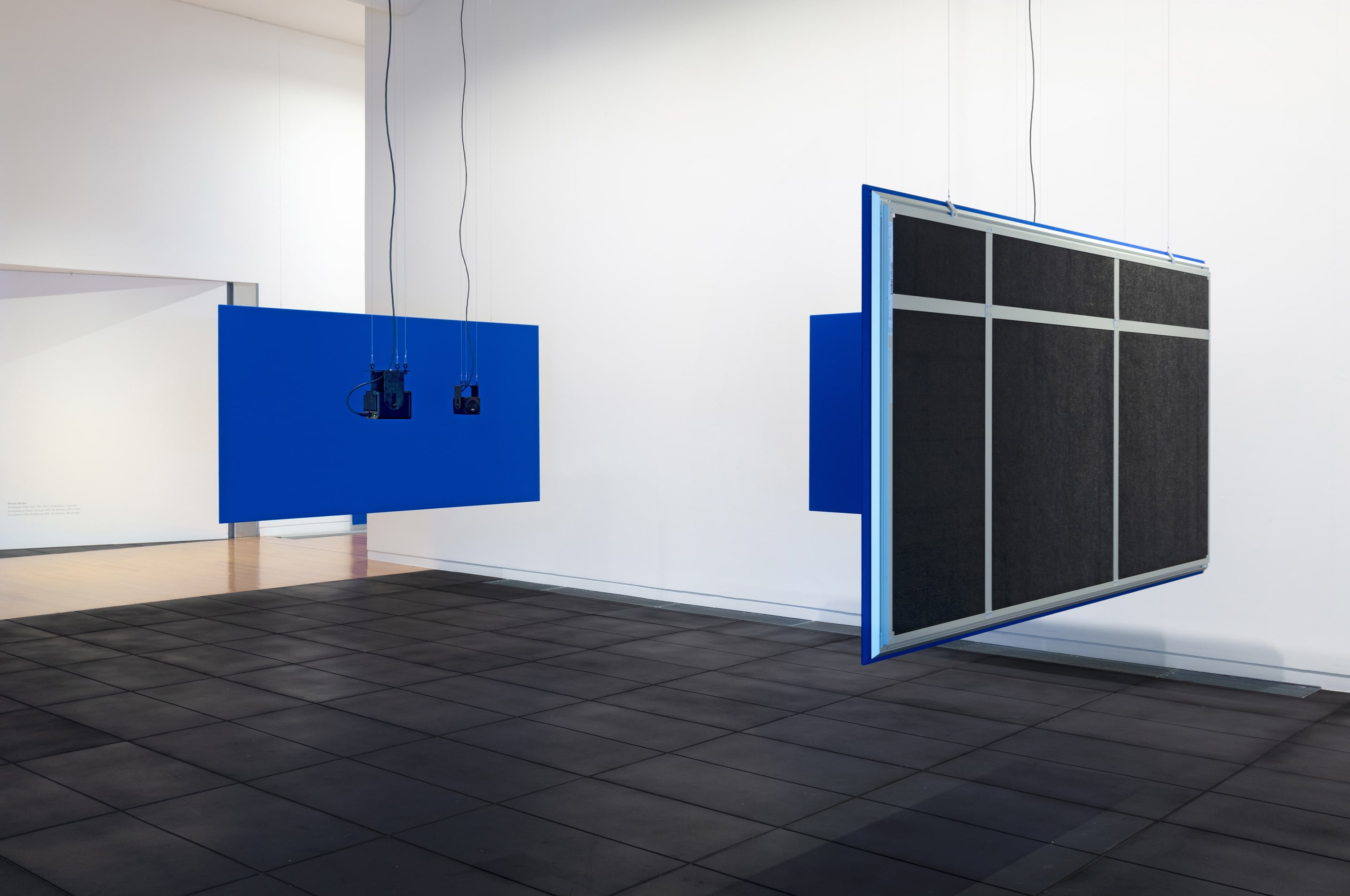 Florian Hecker, Formulation Chim 111 [hcross], 2017, 24 minutes, 20 seconds. Courtesy of the artist, Sadie Coles HQ, London and Galerie Neu, Berlin. Installation view, Passages: Luke Fowler, Florian Hecker, Susan Philipsz, curated by Stephen Cleland, Adam Art Gallery Te Pātaka Toi, Victoria University of Wellington, 2019. Photo: Shaun Waugh.