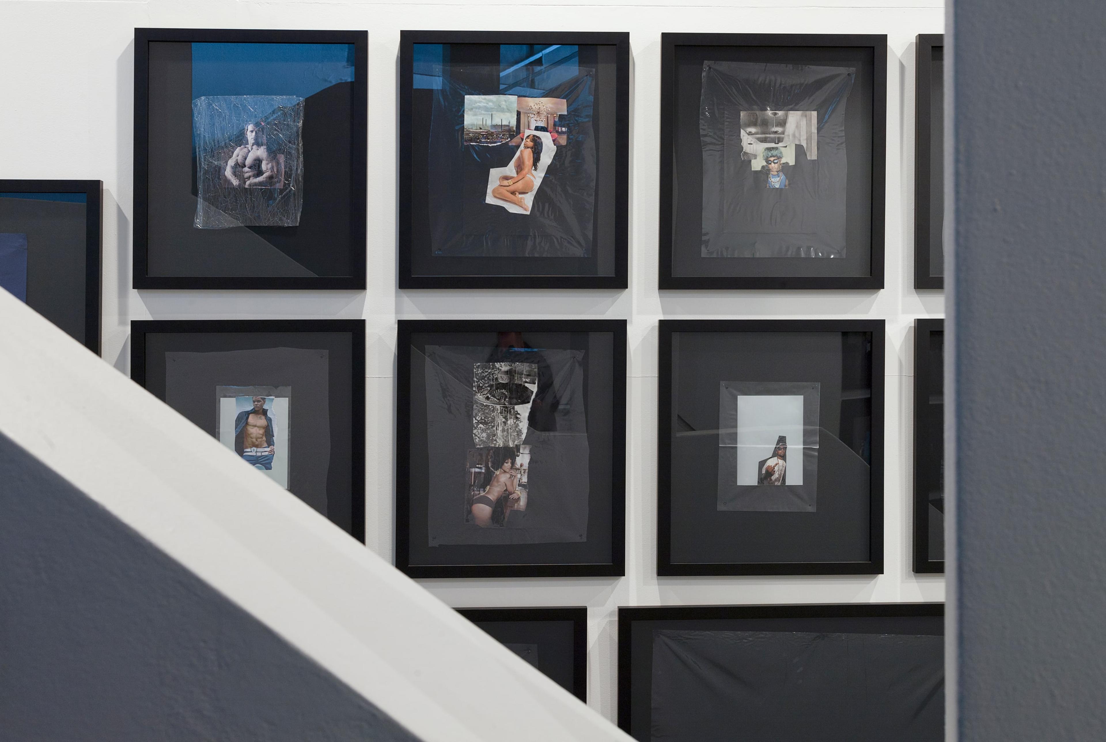 Installation view of Jacqueline Fraser, THE MAKING OF AMERICAN GANGSTER 2013, in Beautiful Creatures: Jack Smith / Bill Henson / Jacqueline Fraser. Photo: Shaun Waugh.