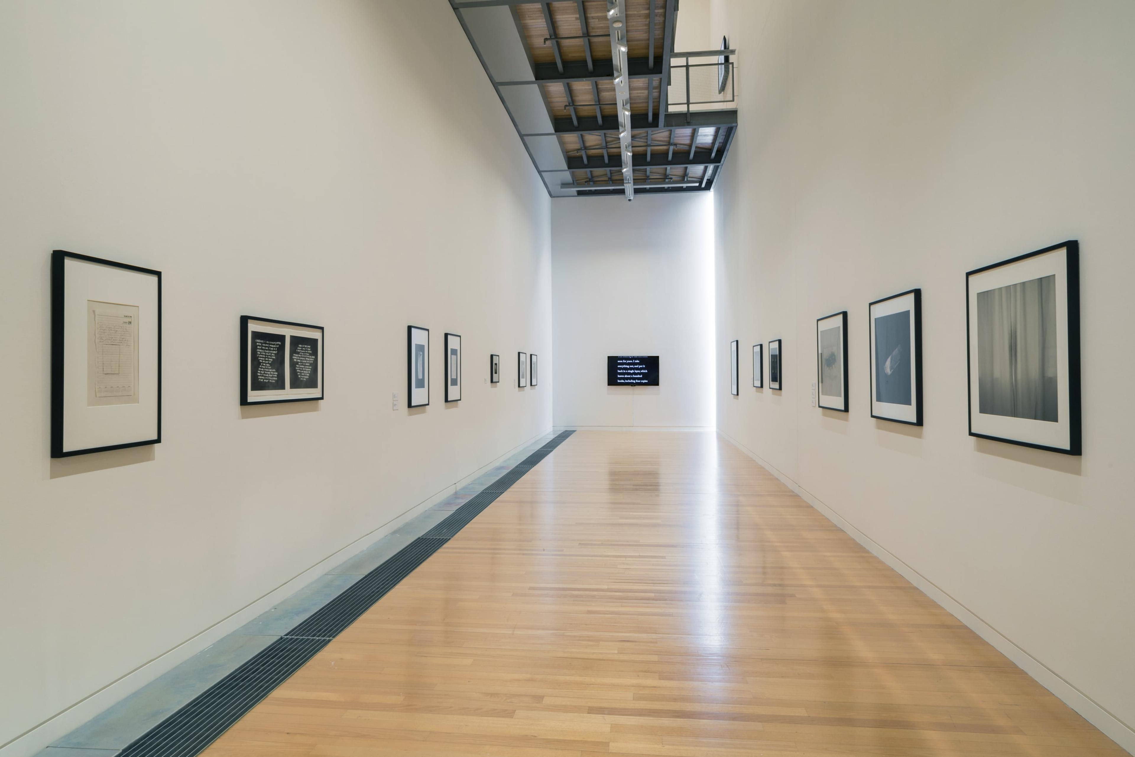 Installation view, Marie Shannon: Rooms found only in the home, Adam Art Gallery Te Pātaka Toi, Victoria University of Wellington, 21 February – 15 April 2018. The exhibition is developed and toured by Dunedin Public Art Gallery