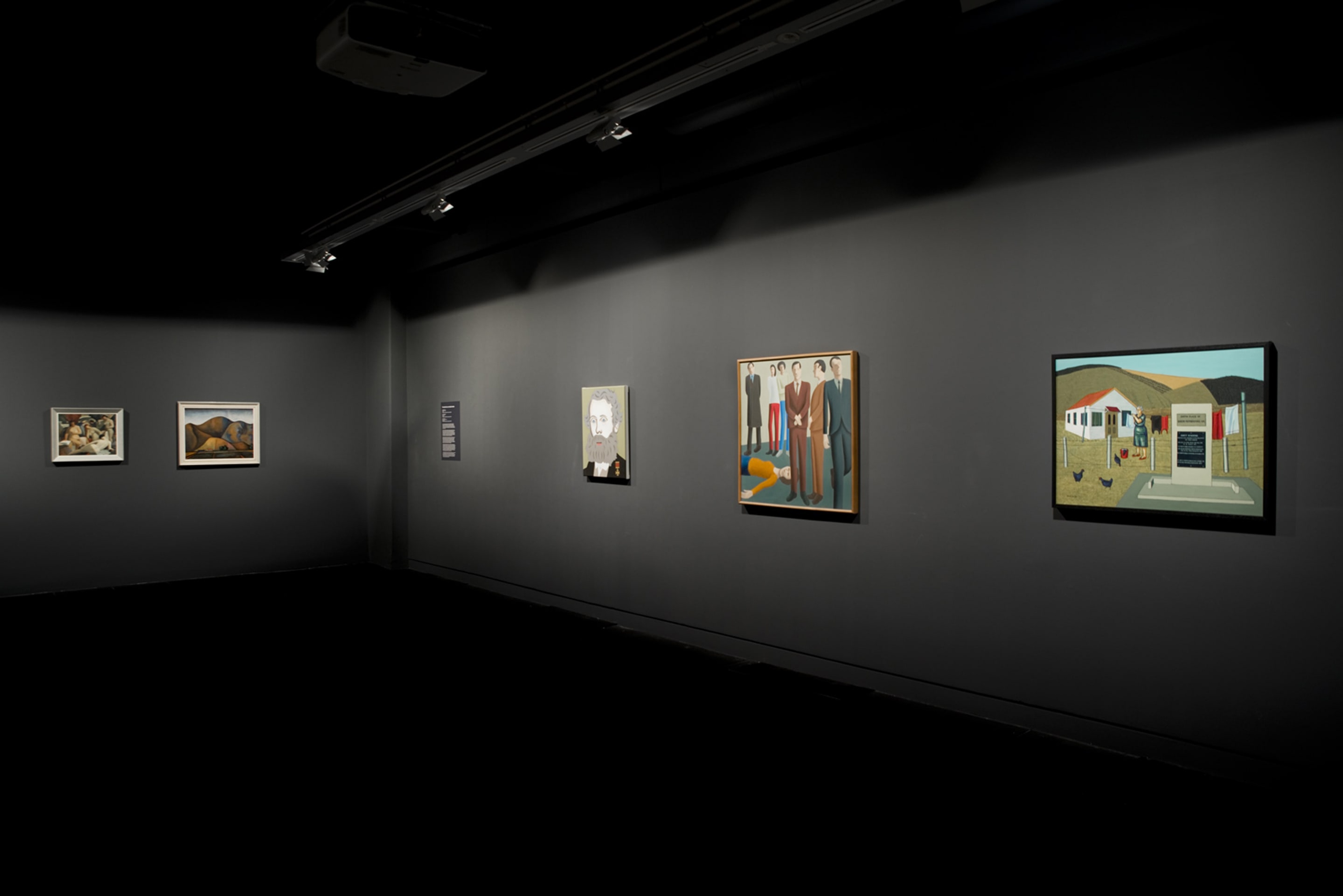 Installation view of the exhibition Out of Site – Works from the Victoria University of Wellington Art Collection, at Adam Art Gallery Te Pātaka Toi Victoria University of Wellington, 18 February – 23 April 2017, Photo: Shaun Matthews