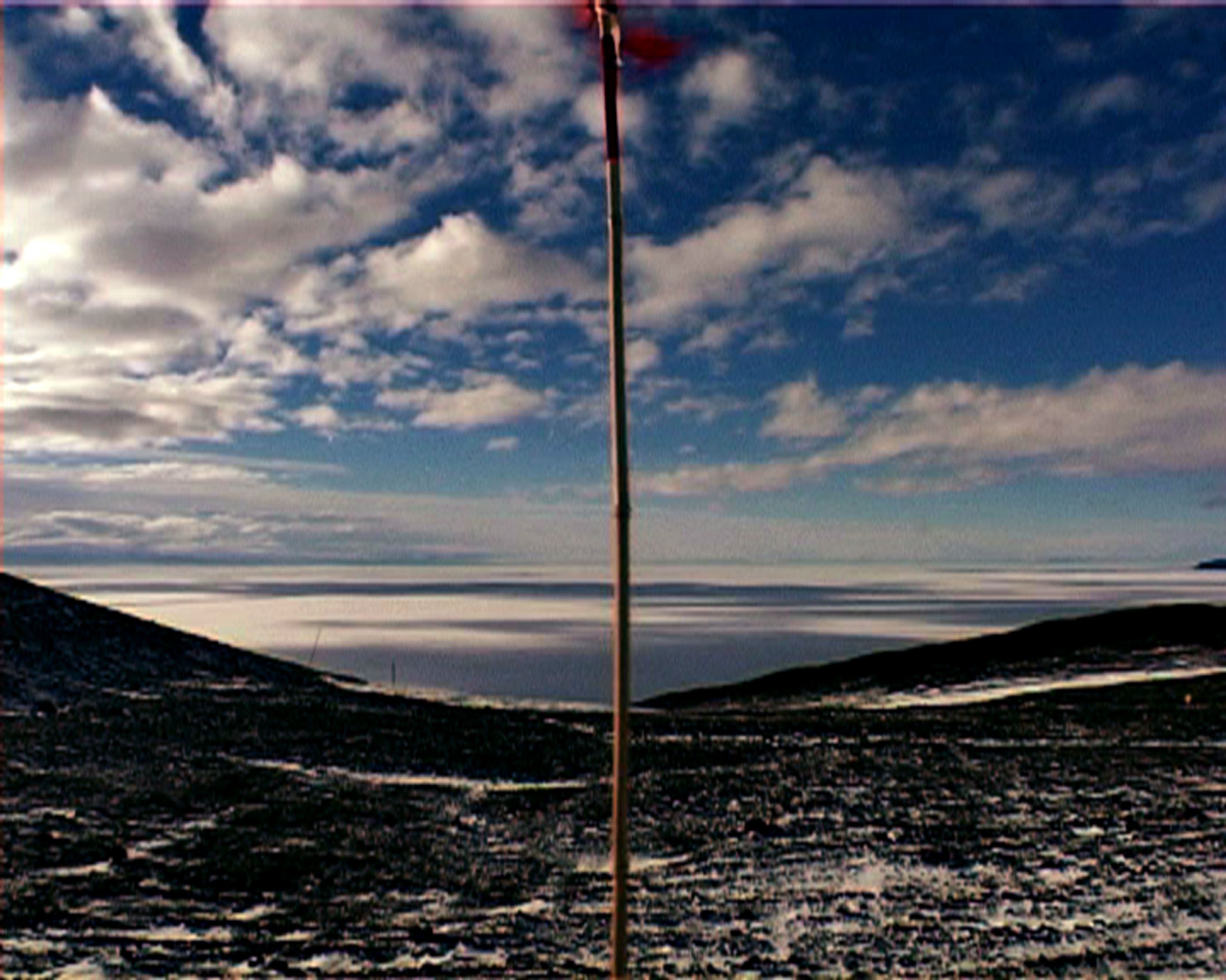 Philip Dadson, still from Flutter (2003-2004). Single channel DVD, 9mins, looped. From the Polar Projects series (2003-2005). Victoria University of Wellington Art Collection, purchased 2011.