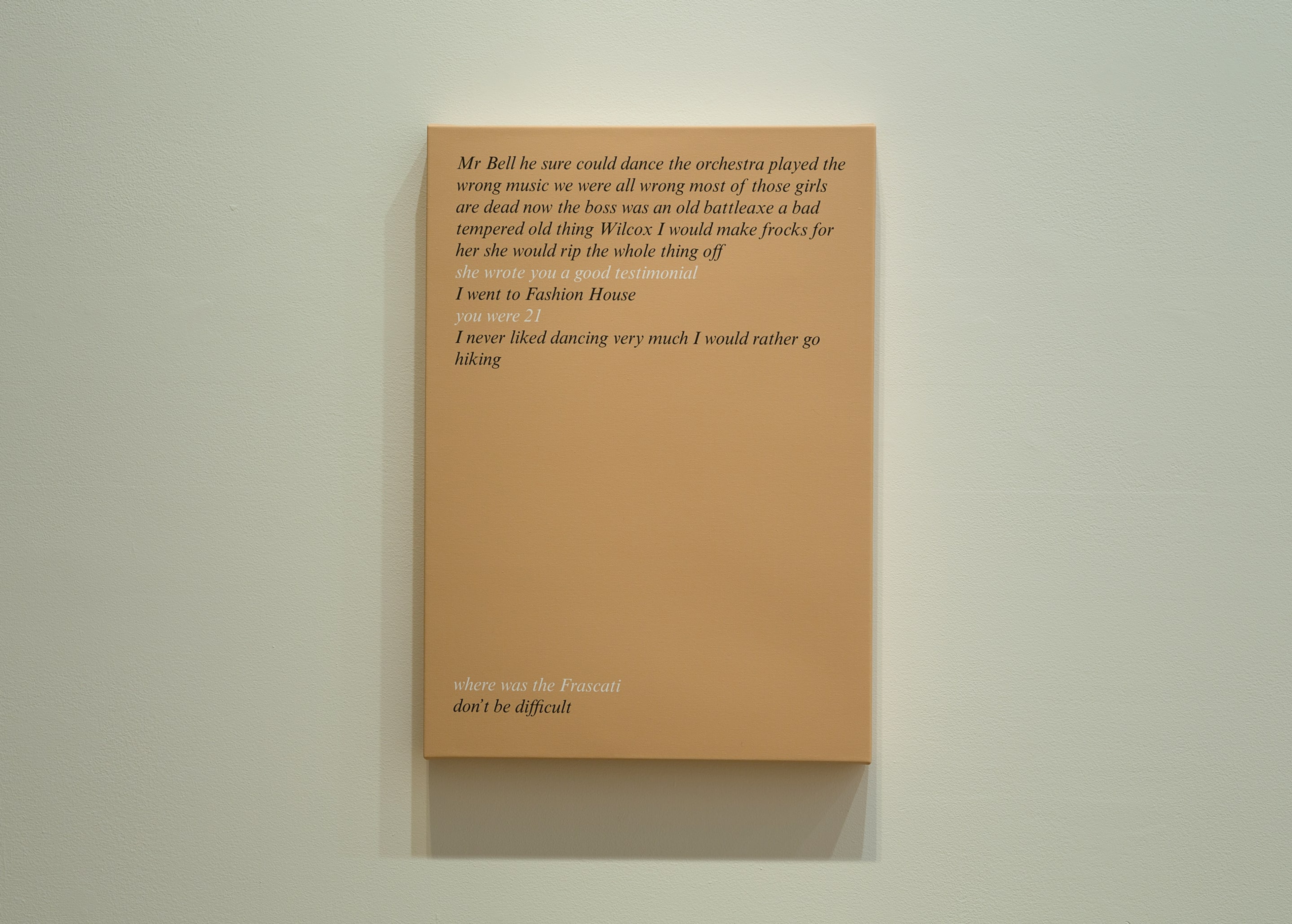 Paul Johns, Mum (2013) at the Adam Art Gallery. Mixed media installation. Photo: Shaun Waugh.