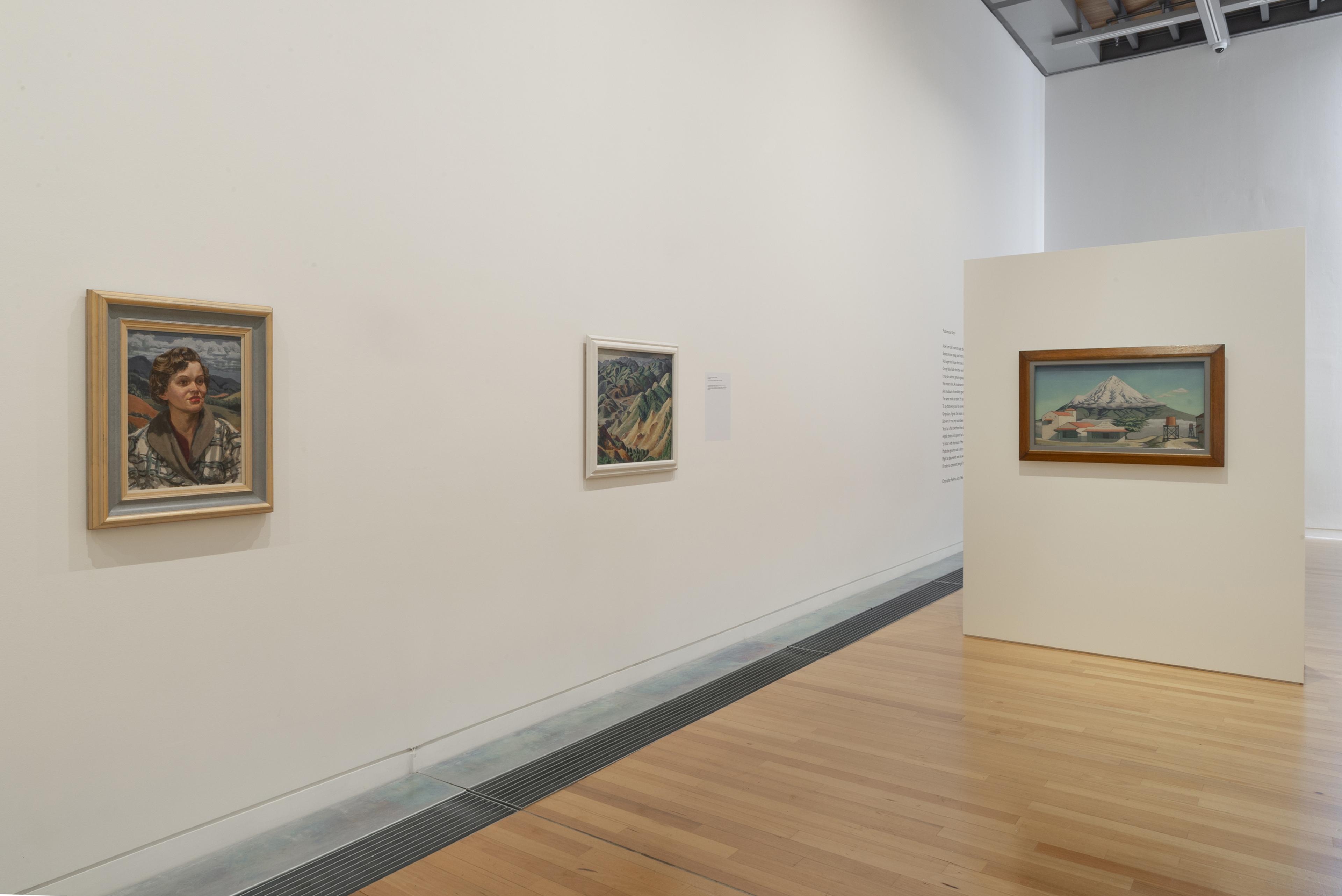 Installation view, ‘Looking for a new country’ – Christopher Perkins in New Zealand, Adam Art Gallery Te Pātaka Toi, Victoria University of Wellington, 6 November 2019 – 22 March 2020. Photo: Shaun Matthews