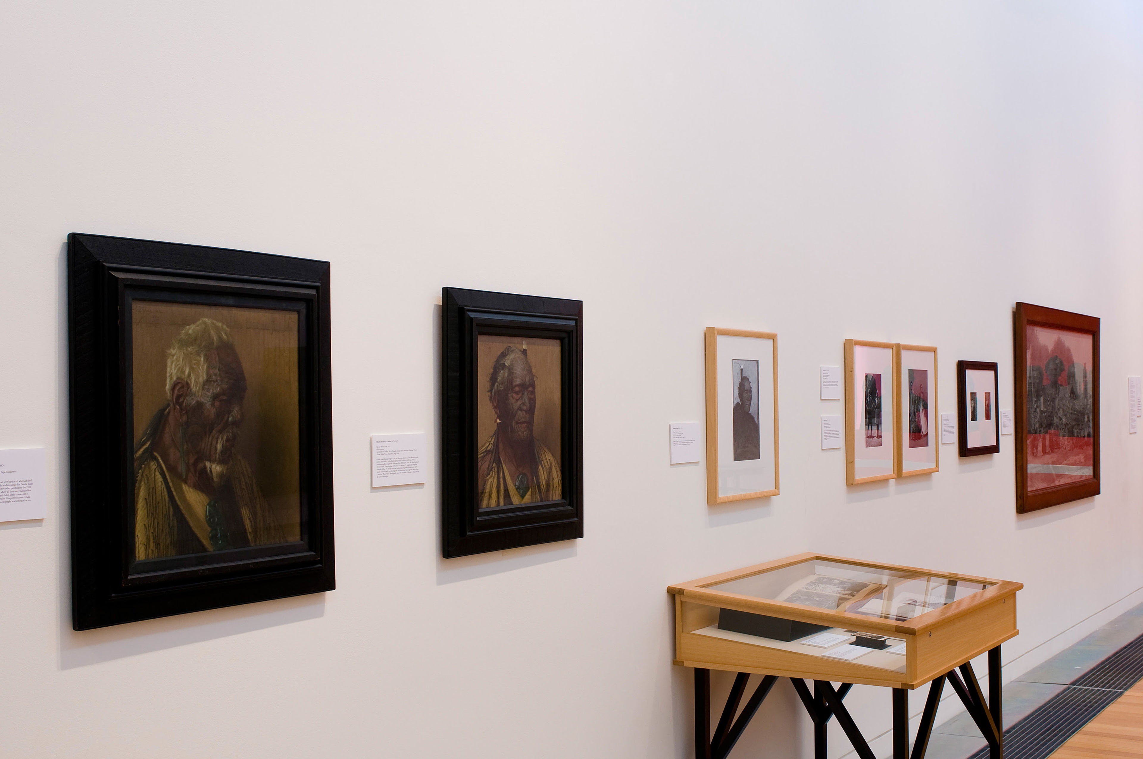 Installation view, Te Mata: The Ethnological Portrait, Adam Art Gallery Te Pātaka Toi, Victoria University of Wellington, 2008
