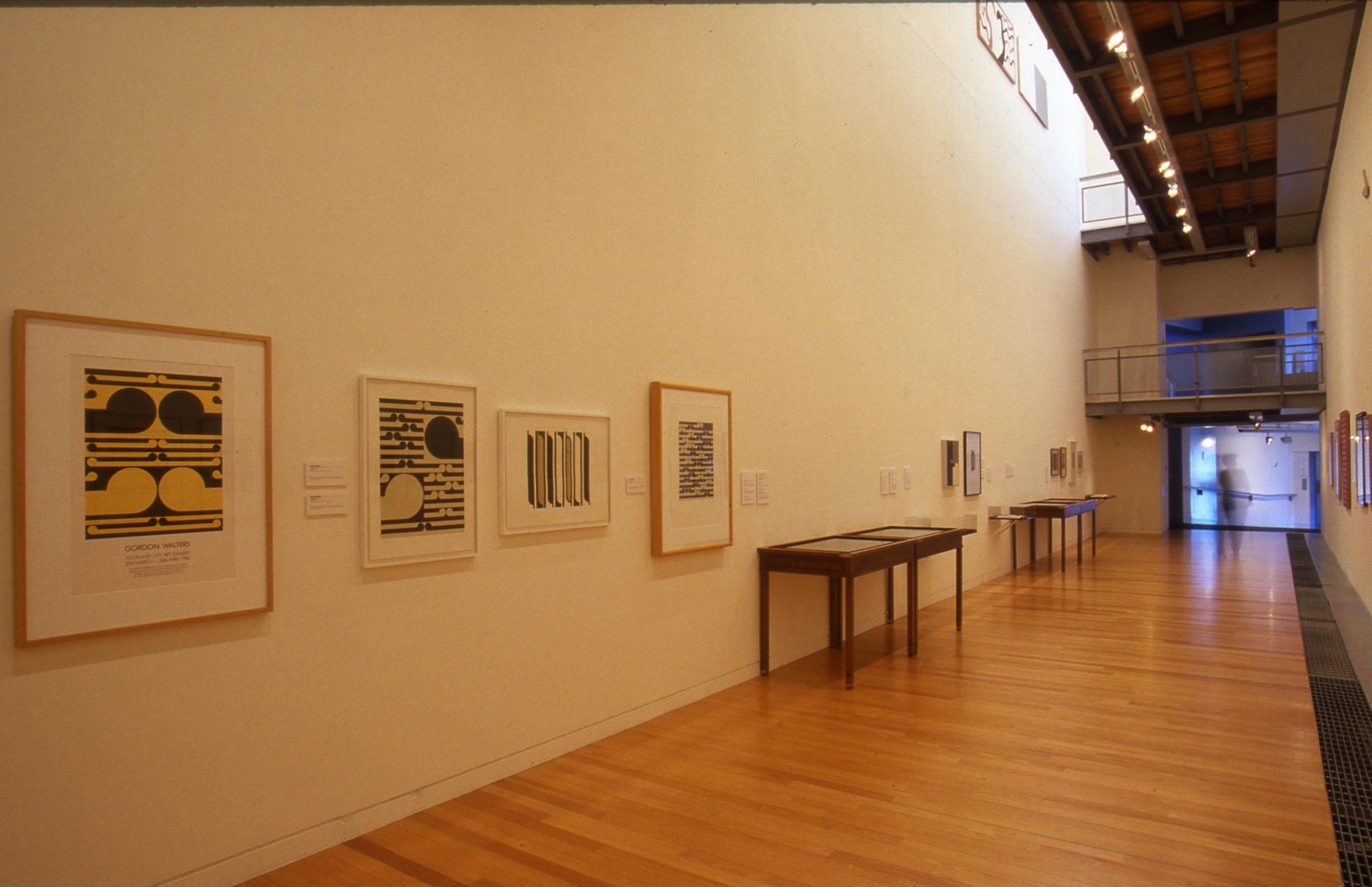 Installation view, Gordon Walters: Prints + Design, Adam Art Gallery Te Pātaka Toi, Victoria University of Wellington, 2004