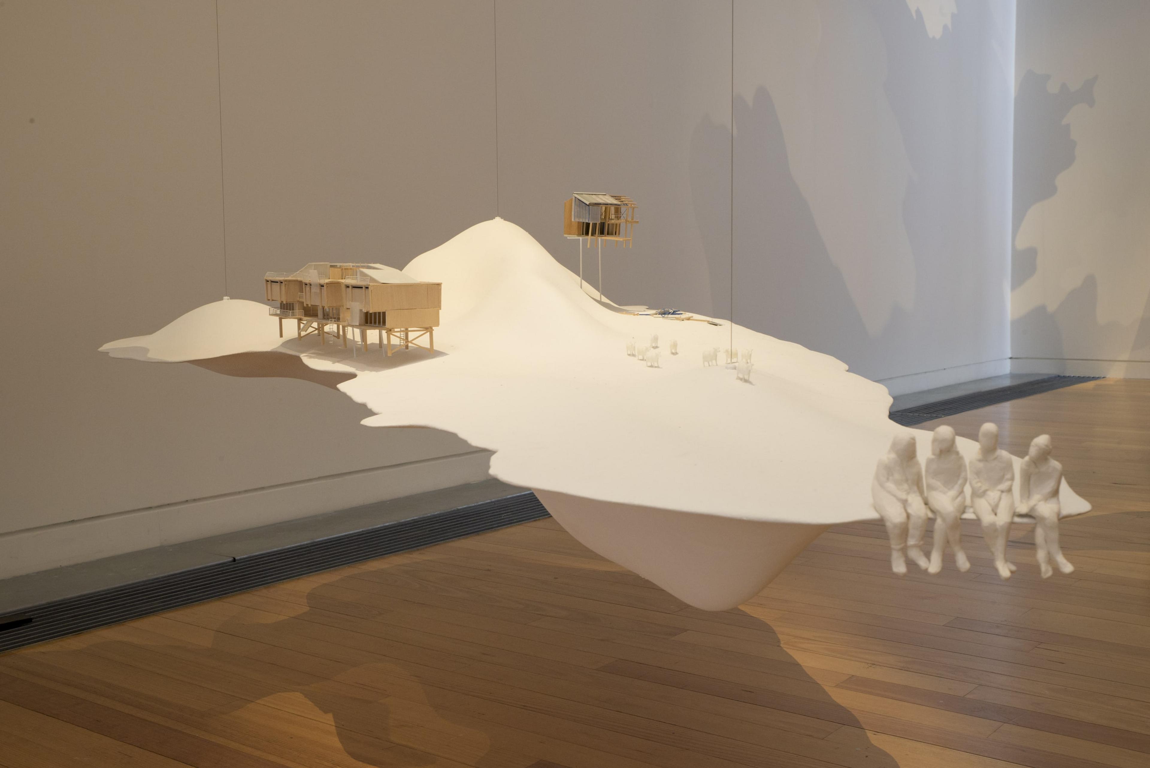 Installation view of Future Islands: The New Zealand Exhibition at the 2016 Venice Architecture Biennale at Adam Art Gallery Te Pātaka Toi, Victoria University of Wellington, 14 October – 17 December 2017