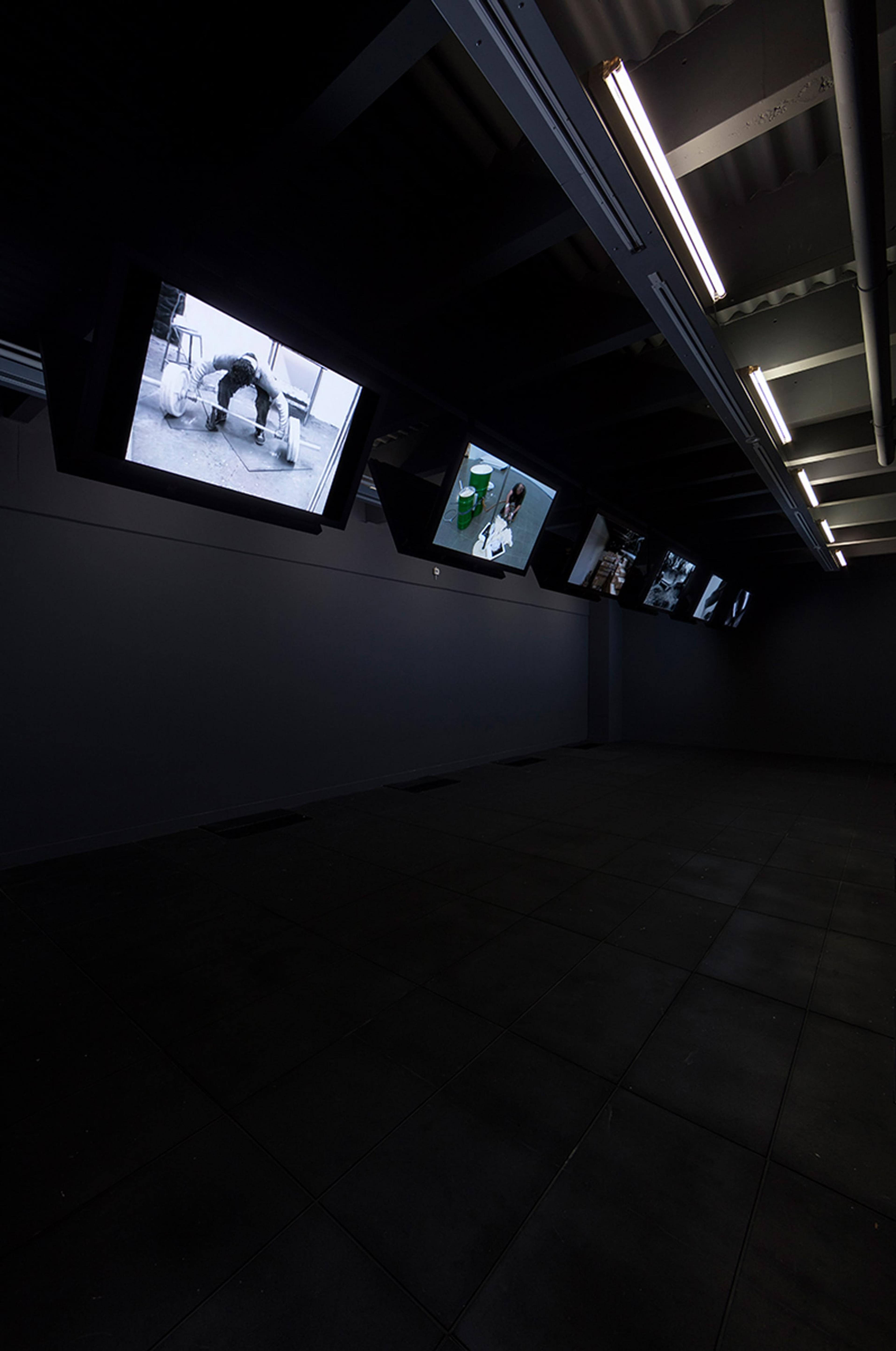 Installation view of the exhibition Matthew Barney: DRAWING RESTRAINT at the Adam Art Gallery Te Pātaka Toi, Victoria University of Wellington (photo: Shaun Waugh)