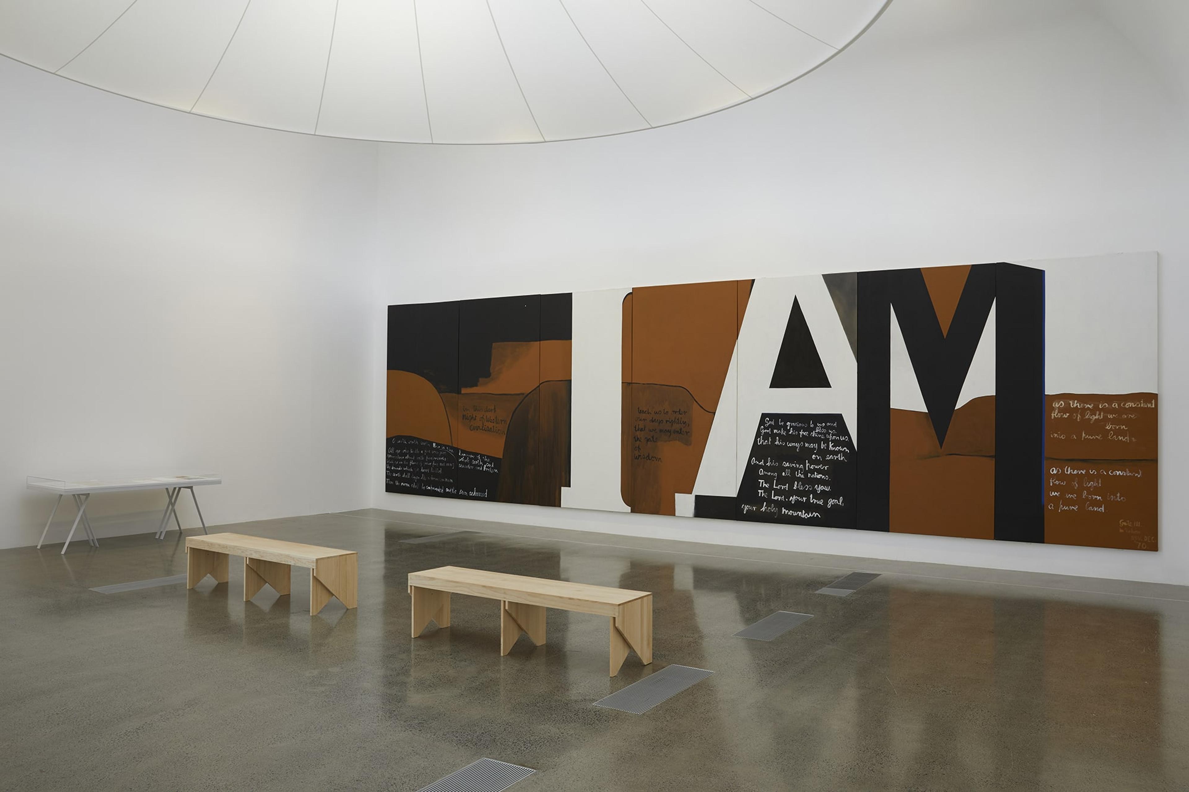 Installation view exhibition 'A way through' Colin McCahon's 'Gate III'