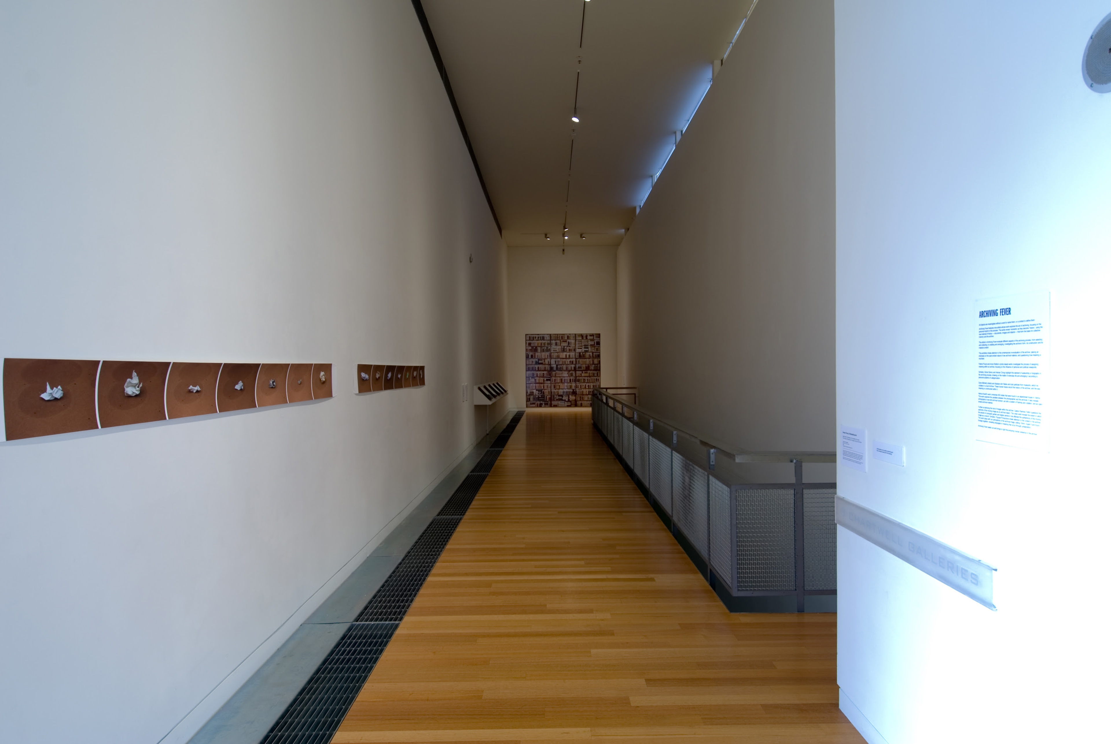 Installation view, Archiving Fever, Adam Art Gallery Te Pātaka Toi, Victoria University of Wellington, 2006