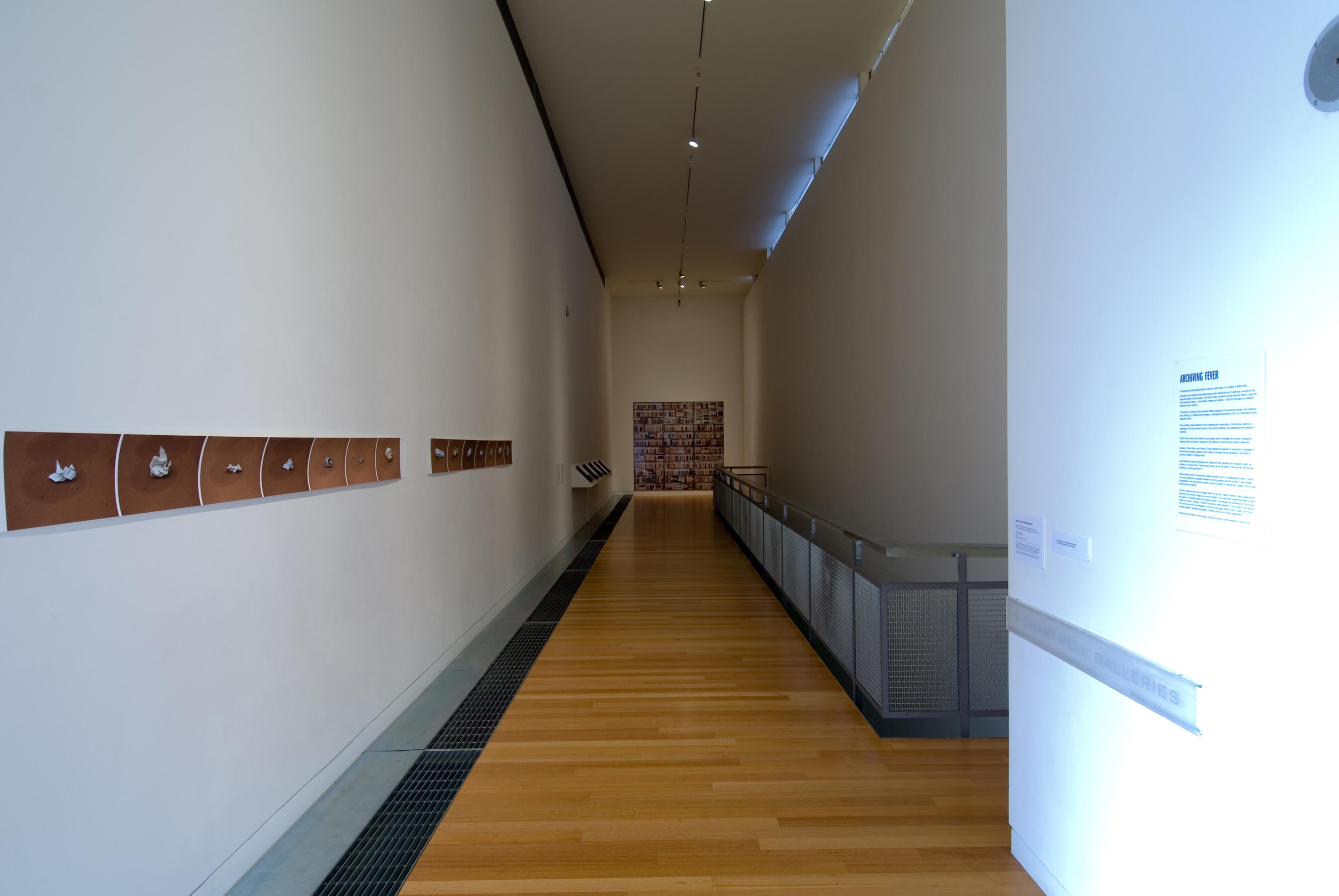 Installation view, Archiving Fever, Adam Art Gallery Te Pātaka Toi, Victoria University of Wellington, 2006