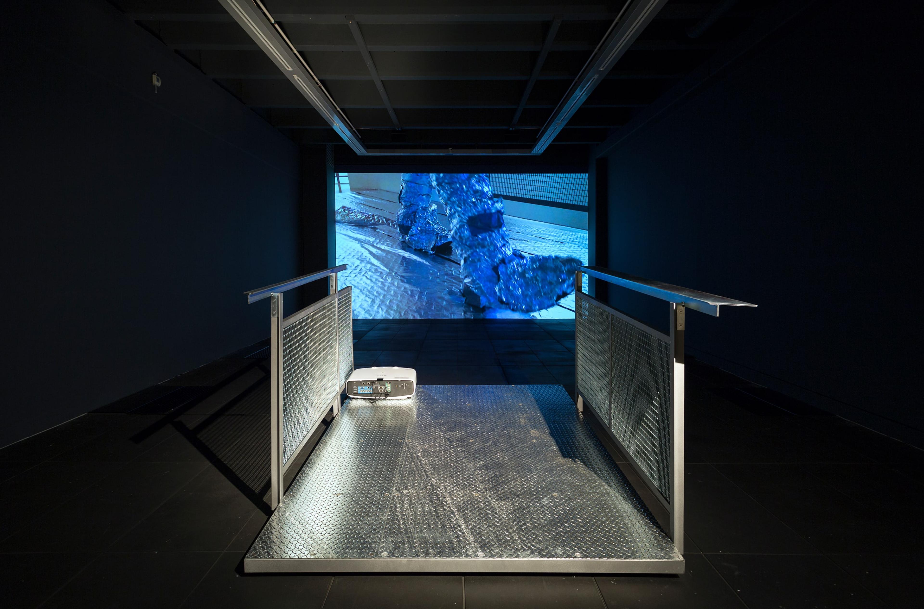 Image credit: Eddie Clemens: Collector’s Edition Glitch (Viewing Bridge) 2014, installation view at the Adam Art Gallery, ©Eddie Clemens (photo: Shaun Waugh)