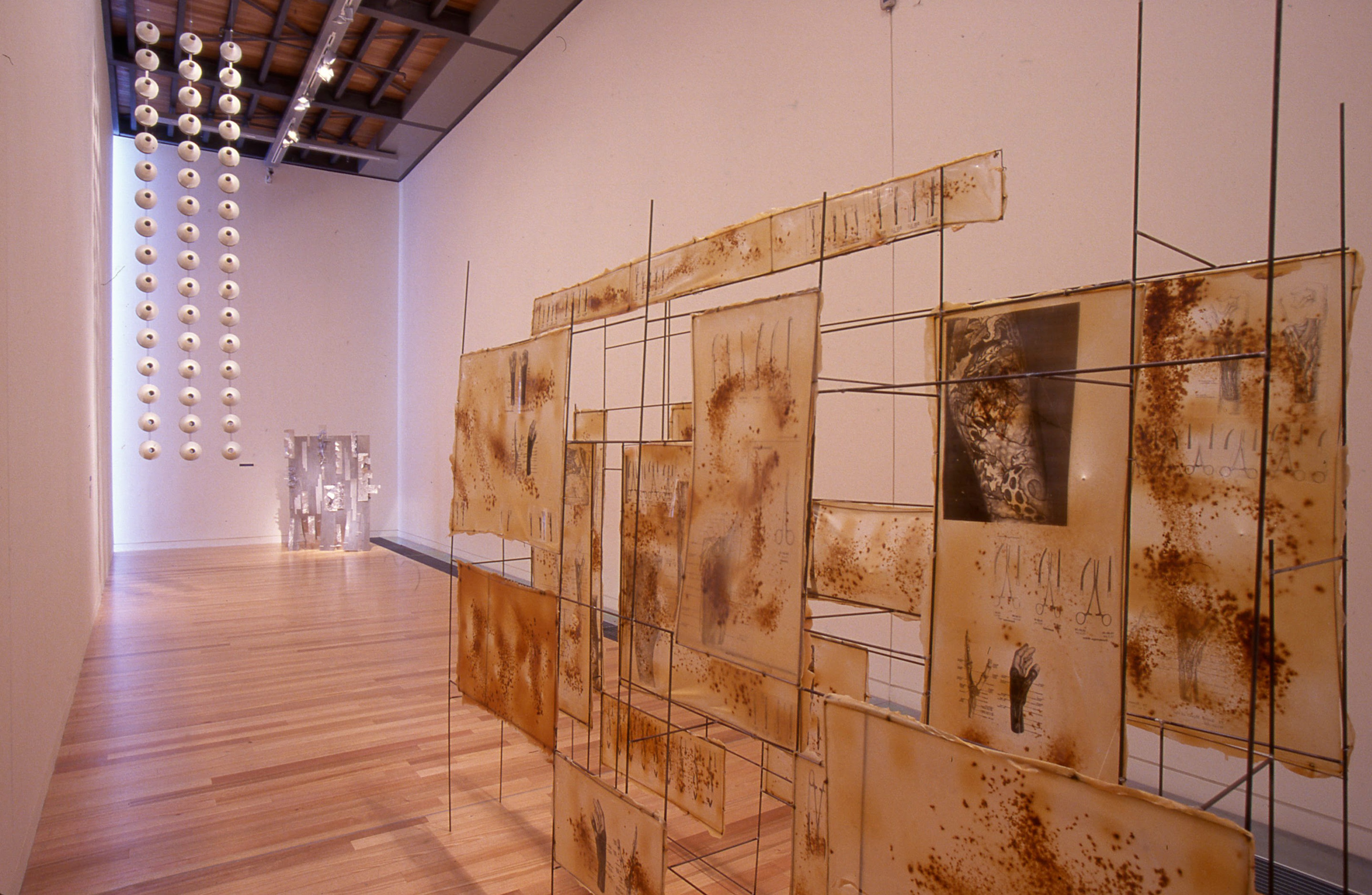 Installation view, Screens: Investigations and Interpretations, Adam Art Gallery Te Pātaka Toi, Victoria University of Wellington, 2000