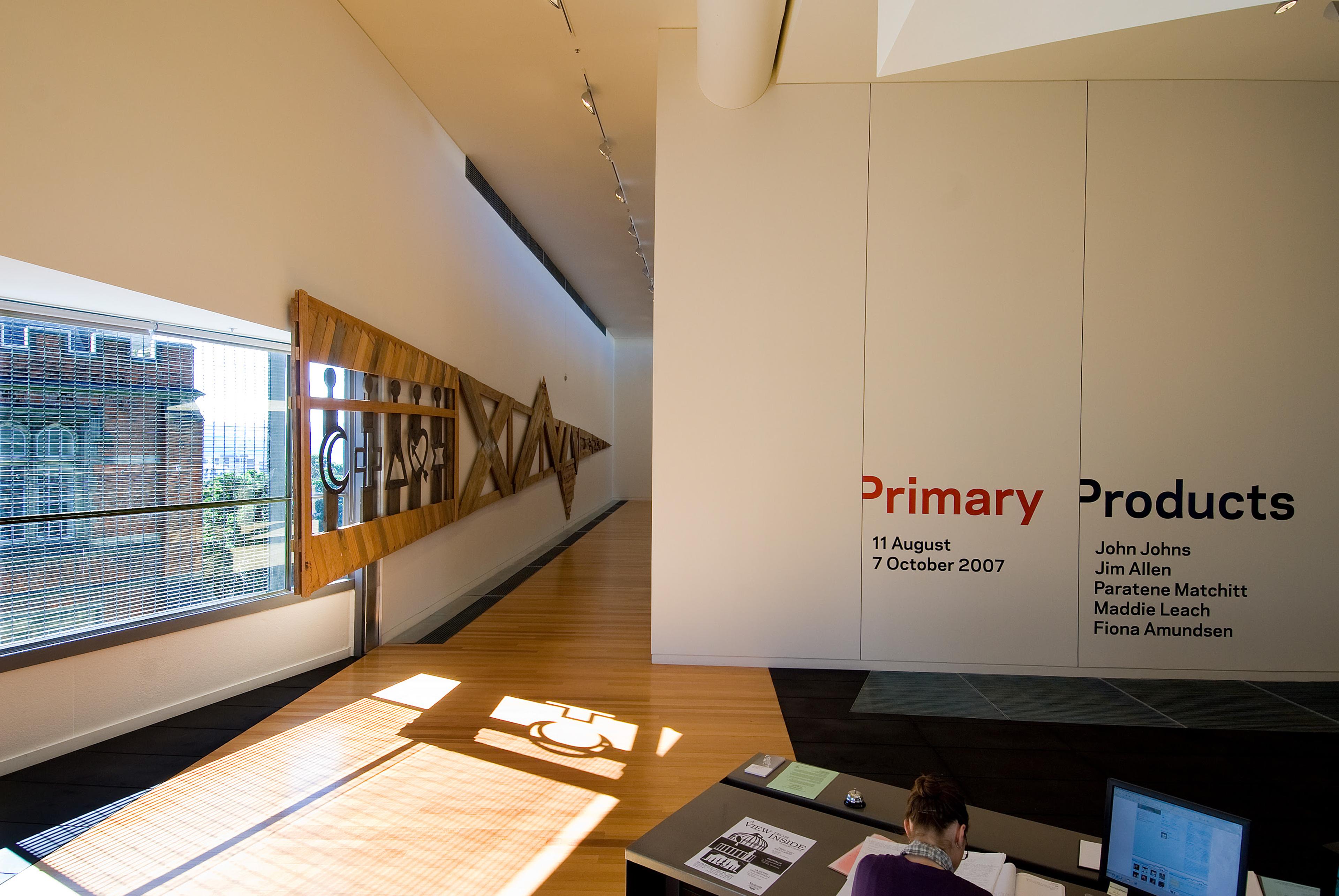 Installation view, Primary Products, Adam Art Gallery Te Pātaka Toi, Victoria University of Wellington, 2007