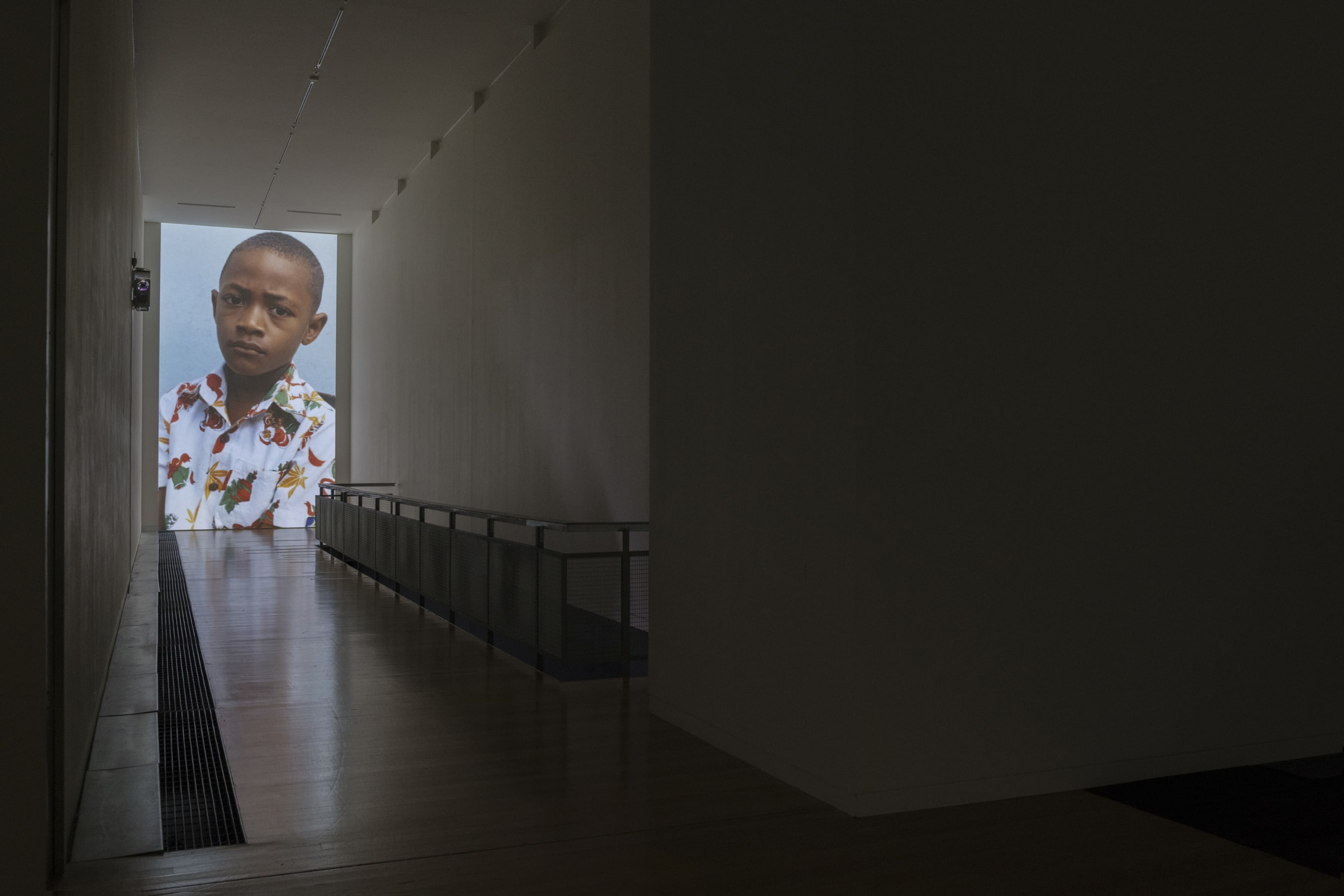 Luke Willis Thompson, How long?, 2018, 16mm colour negative film transferred to digital video, silent. Installation view at Adam Art Gallery Te Pātaka Toi, Victoria University of Wellington, 21 February – 15 April 2018