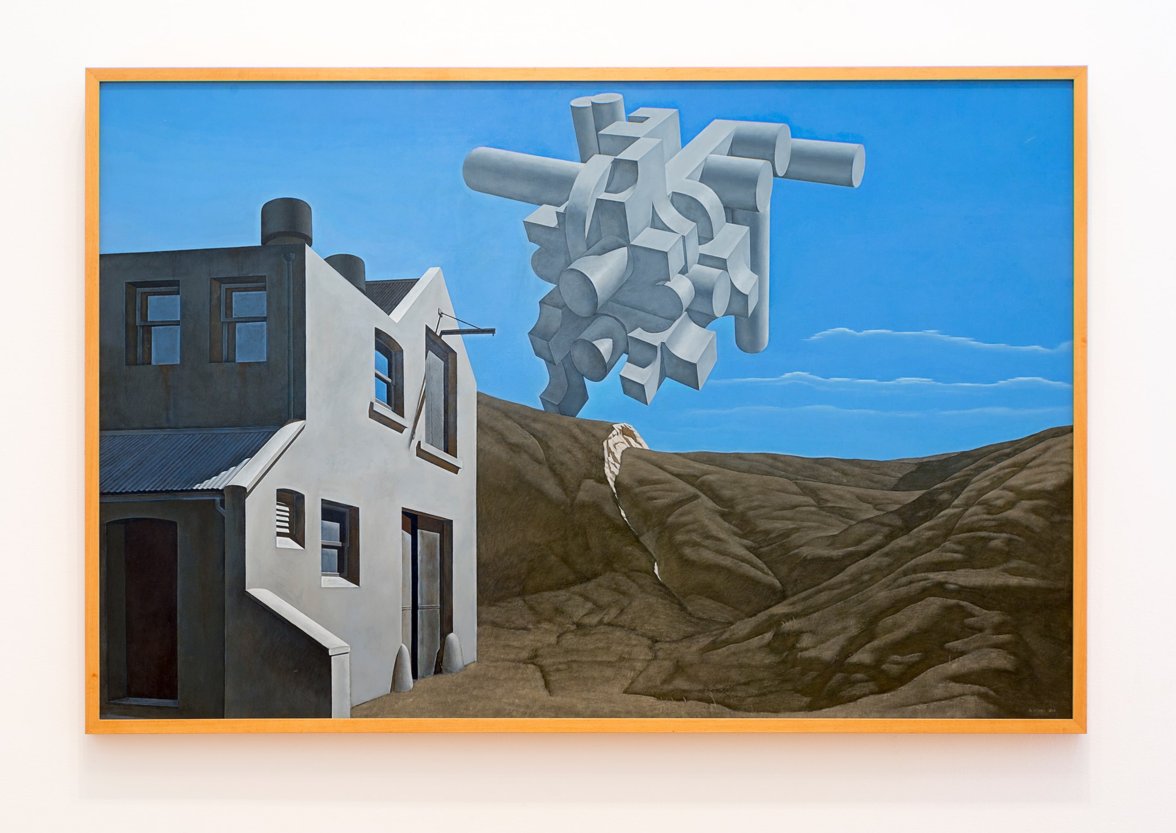 Brent Wong, Misconception, 1969, acrylic on board, on loan to Victoria University of Wellington Art Collection from the Artist