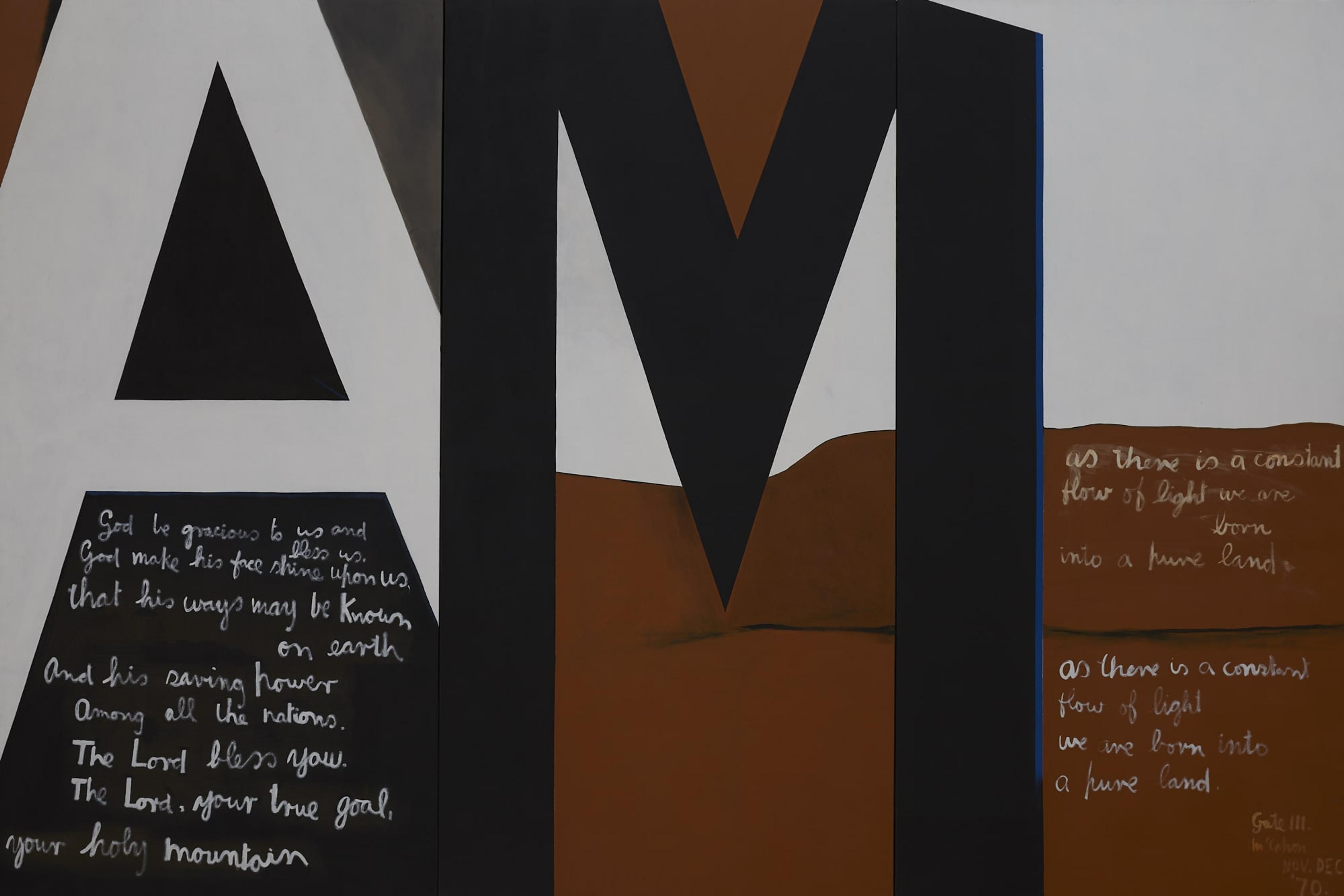 detail from Colin McCahon's 'Gate III'