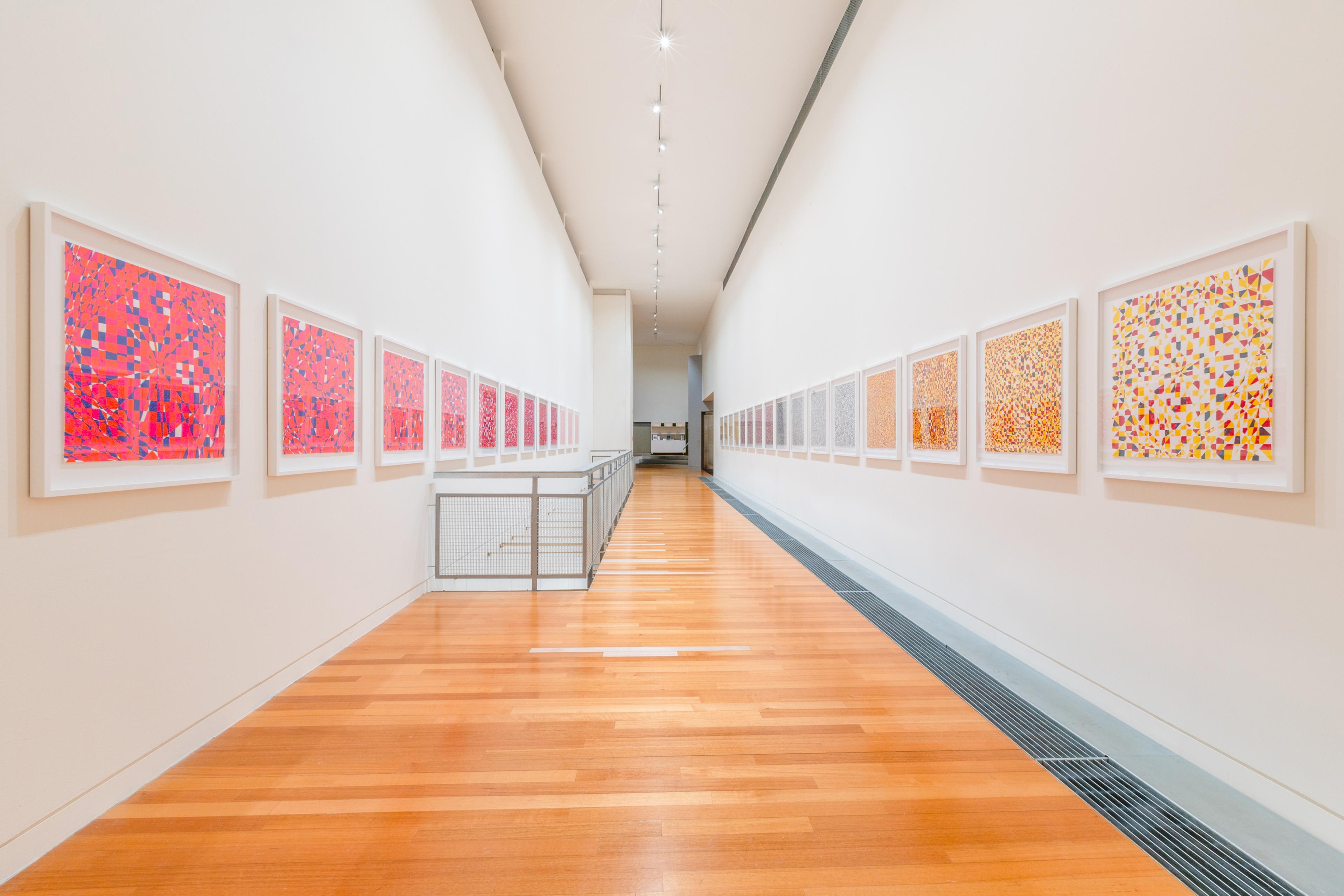 Installation view of Energy Work: Kathy Barry , Te Pātaka Toi Adam Art Gallery, Wellington, 13 July – 25 September 2022. Photo by Ted Whitaker.