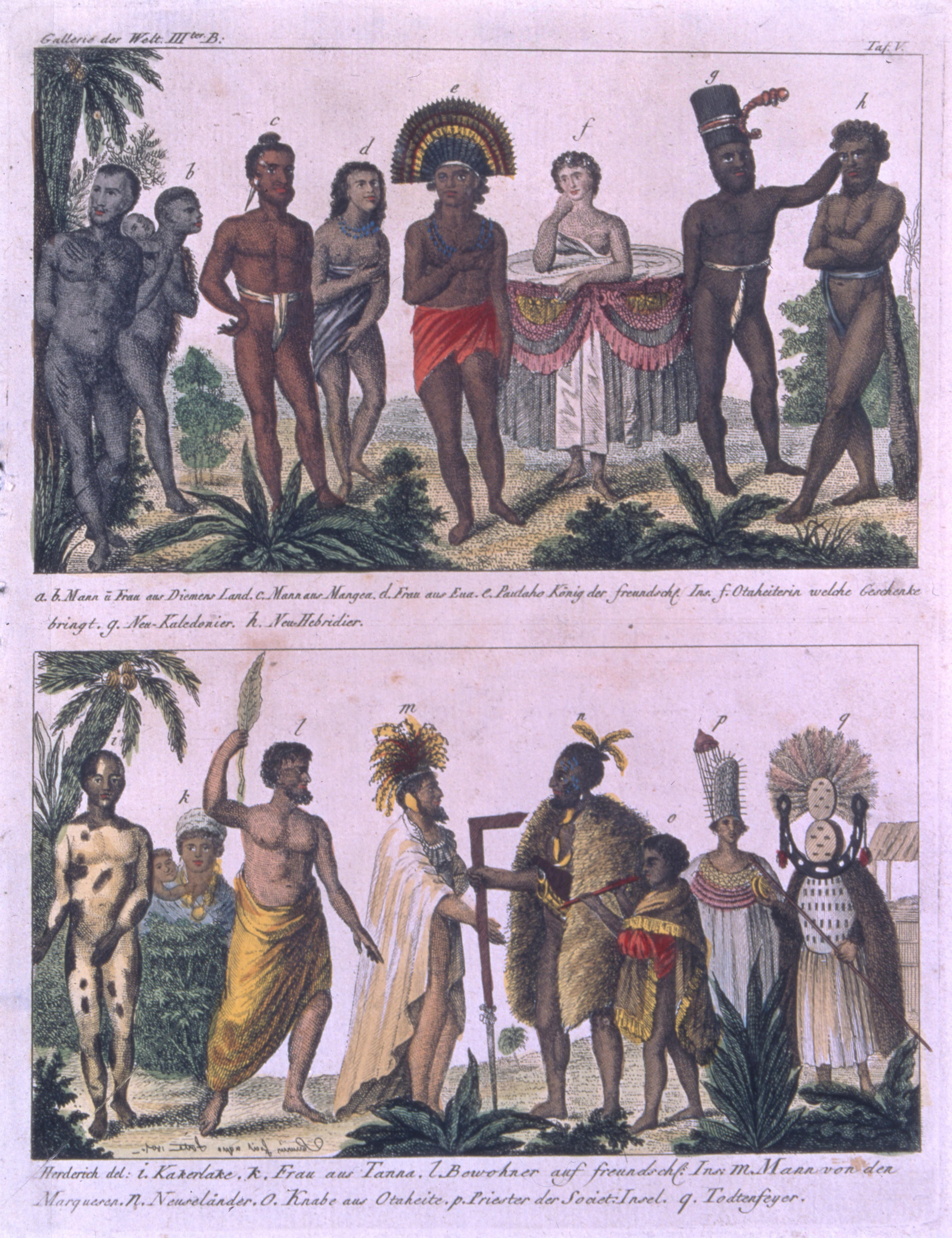 Louis Serrurier, [Gallerie der Welt] v. iii, pl. 5, 1801, hand coloured etching. Private collection.