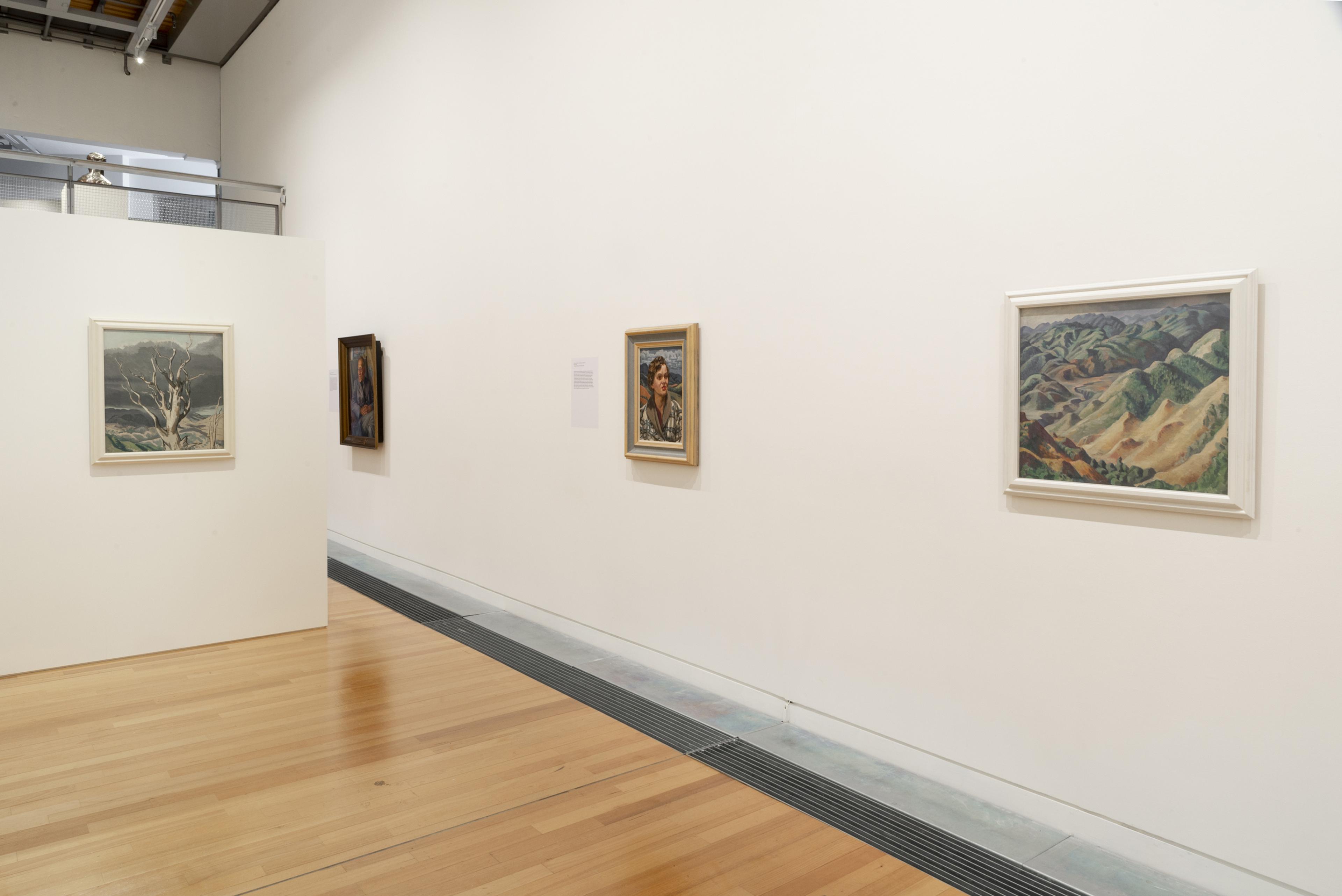 Installation view, ‘Looking for a new country’ – Christopher Perkins in New Zealand, Adam Art Gallery Te Pātaka Toi, Victoria University of Wellington, 6 November 2019 – 22 March 2020. Photo: Shaun Matthews