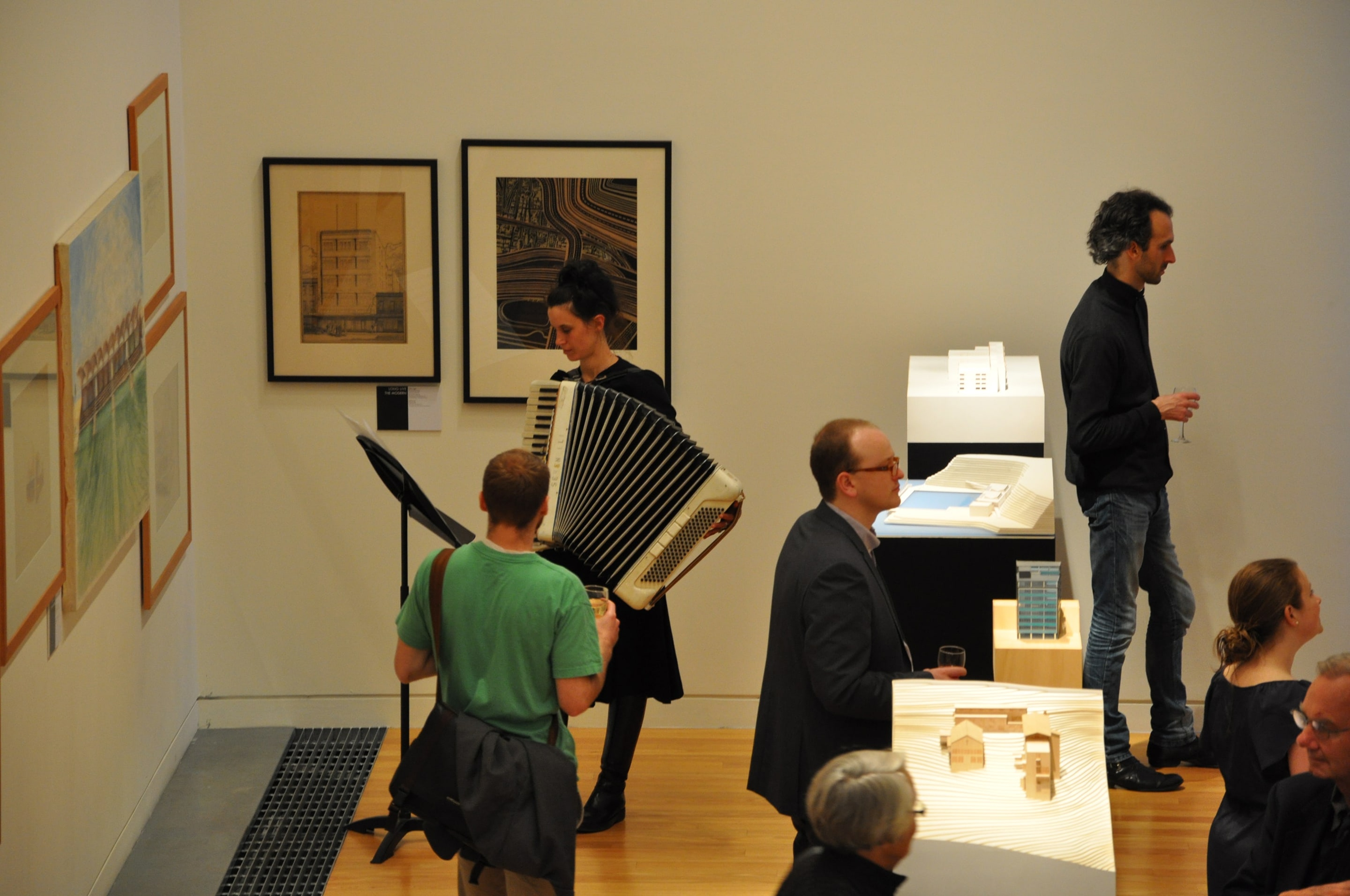 Hermione Johnson performed her composition Mirrors at the opening and close of the exhibiton Designs for Living 2010/2011