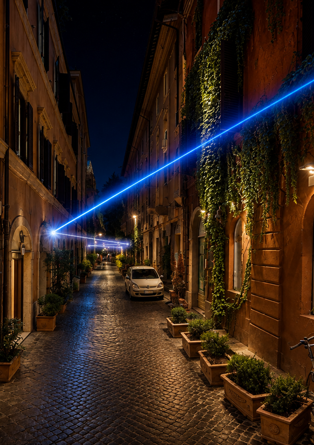 Notte Bianca: «Legarsi all'arte» – Installazione luminosa