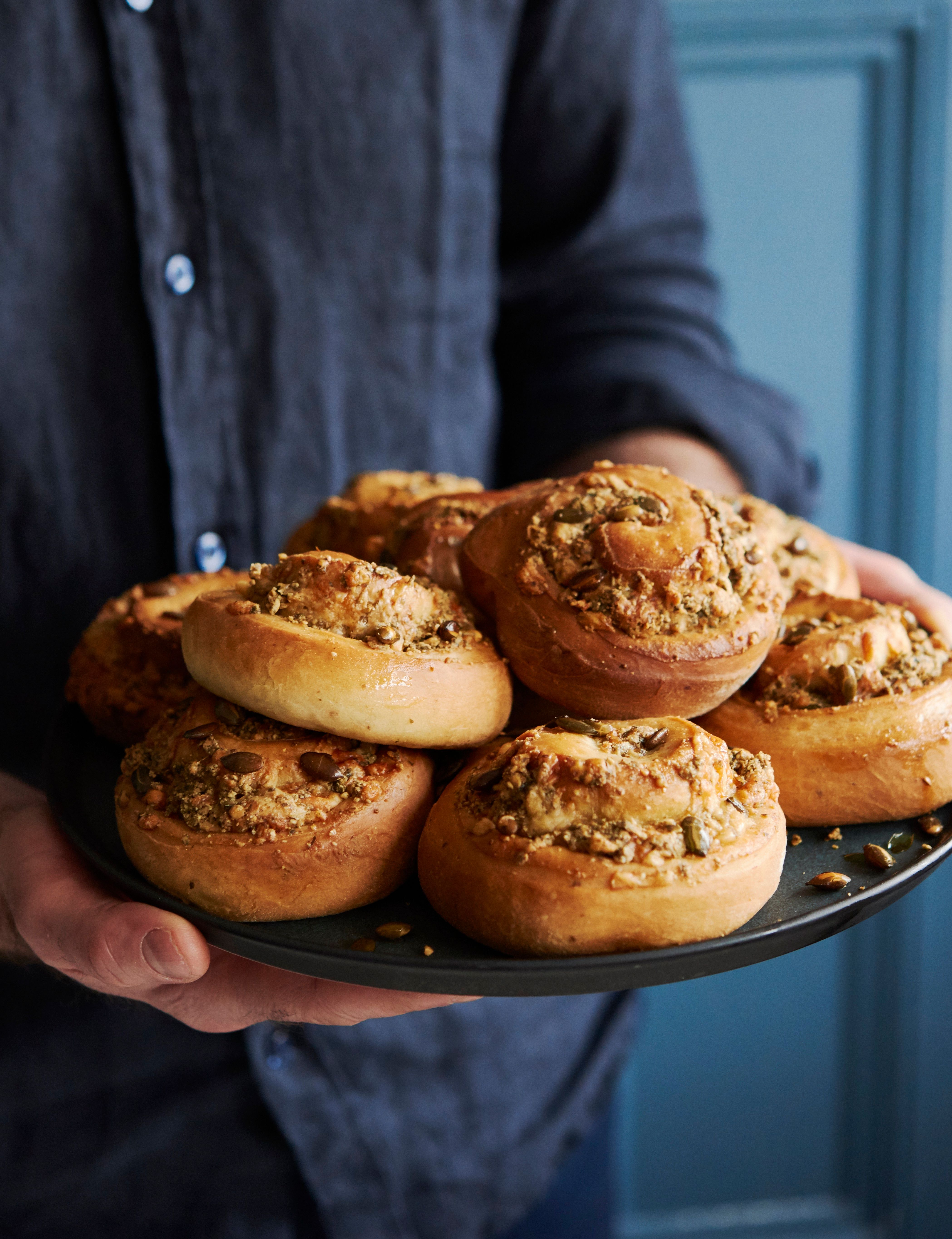 Pumpkin Seed, Cumin and Cheddar Buns | Marcus Wareing