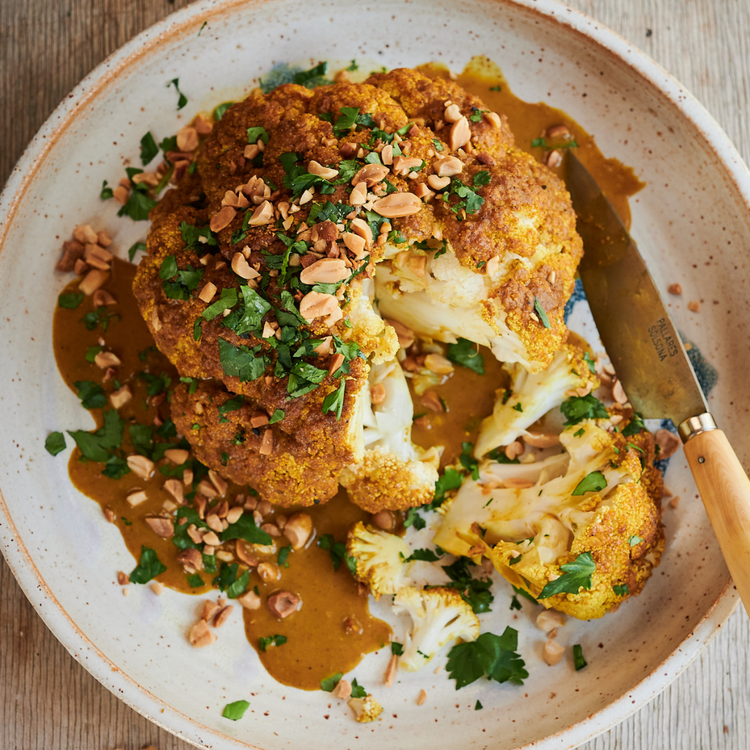 Whole Roasted Satay Cauliflower Recipe Marcus Wareing