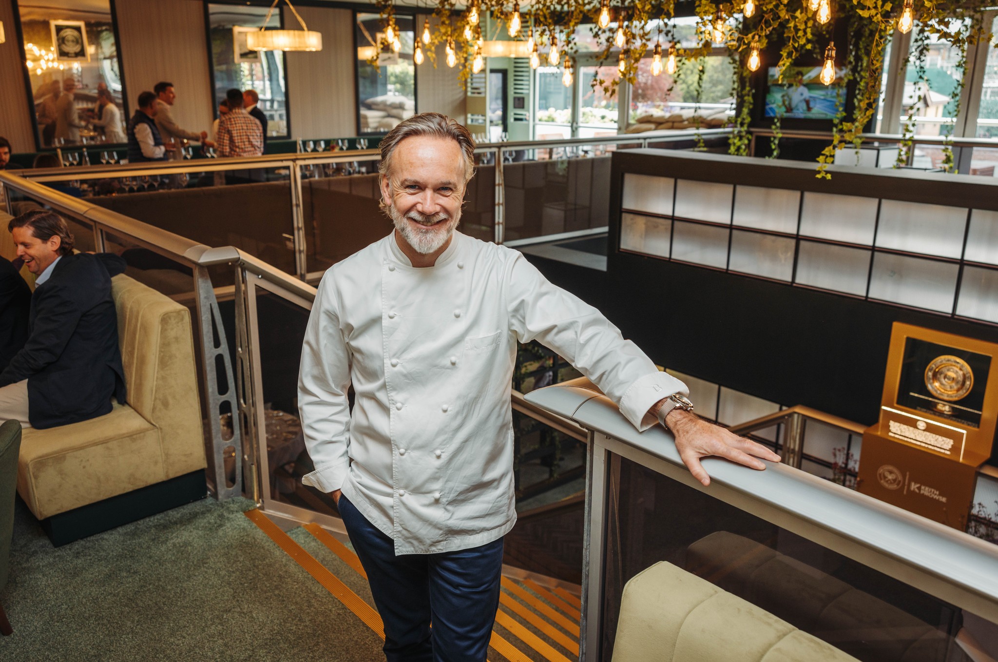 Marcus Wareing at the Rosewater Pavilion at the 2023 Wimbledon Championships 